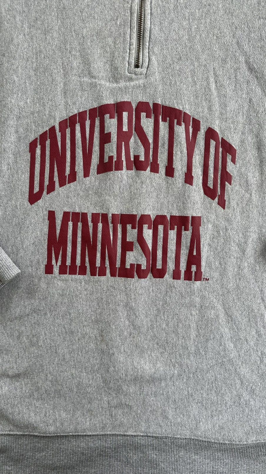 GU GU UNIVERSITY OF MINNESOTA MIDZIPPER SEEATSHIRT Size US M / EU 48-50 / 2 - 2 Thumbnail