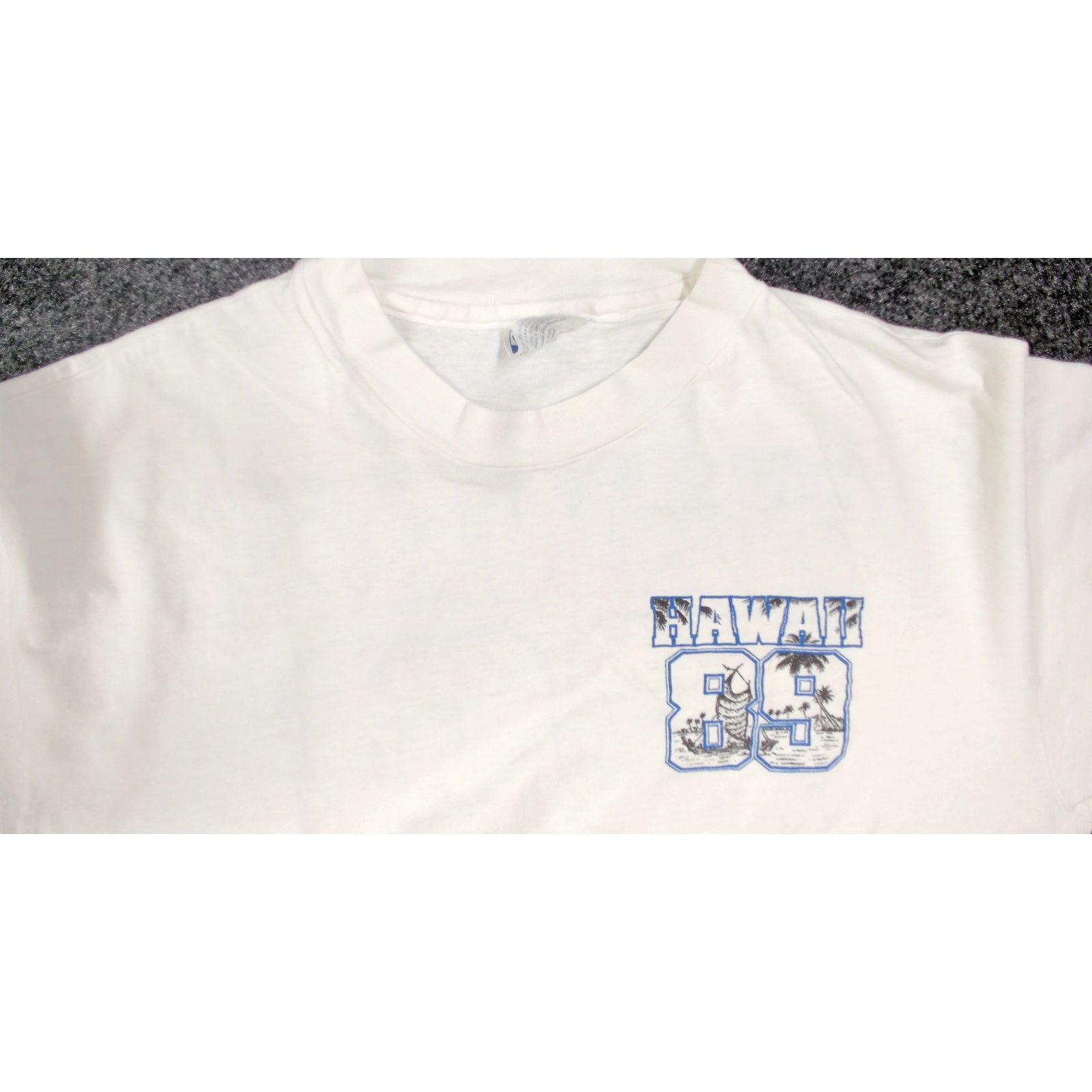 Hanes 80s Hanes Beefy-T Hawaii Boxy Surf Tee L Size US L / EU 52-54 / 3 - 8 Thumbnail