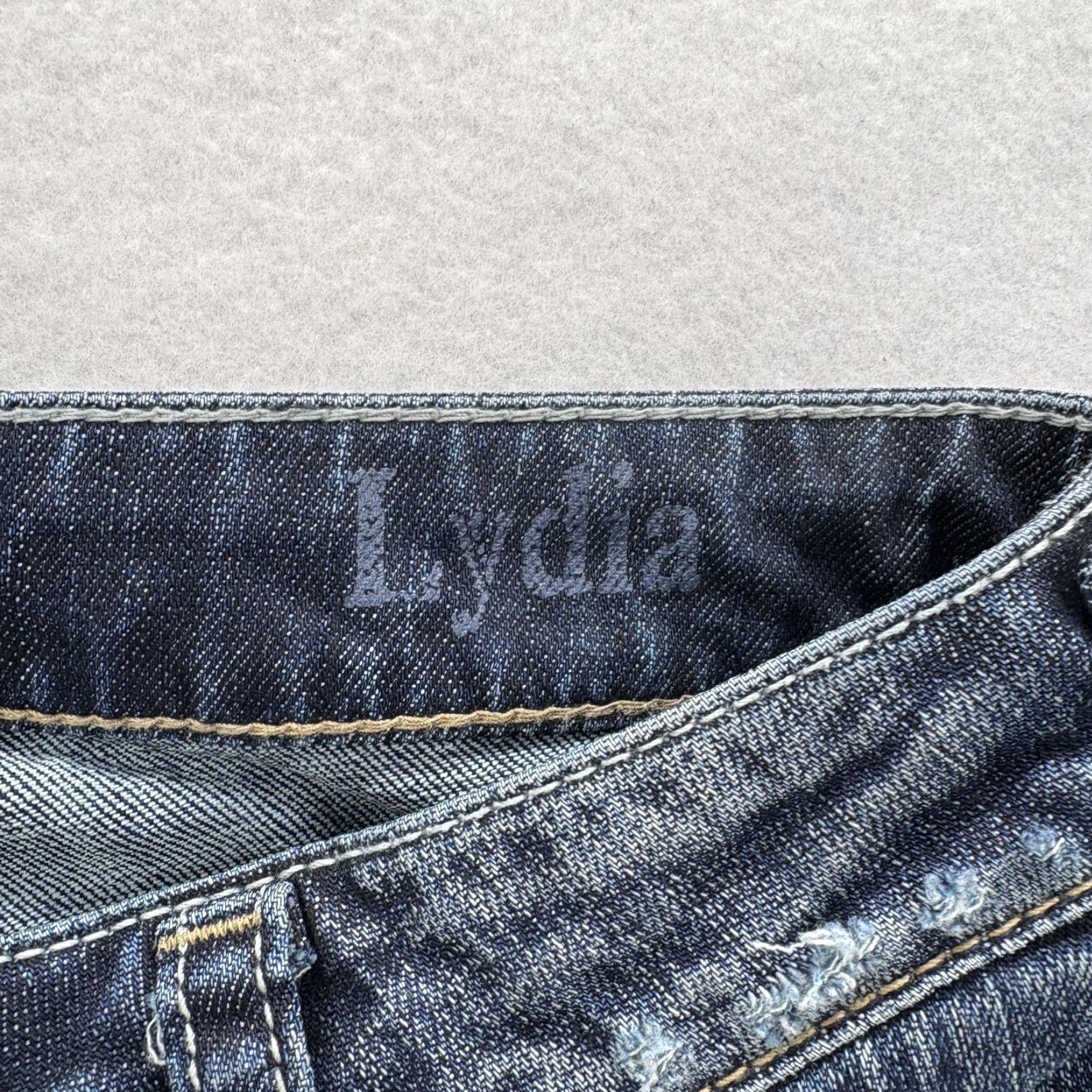 Silver Jeans Co. Silver Jeans Lydia Straight Womens 29x32 Dark Wash Mid Rise Jeans Y2K Grunge Size 29" - 6 Thumbnail