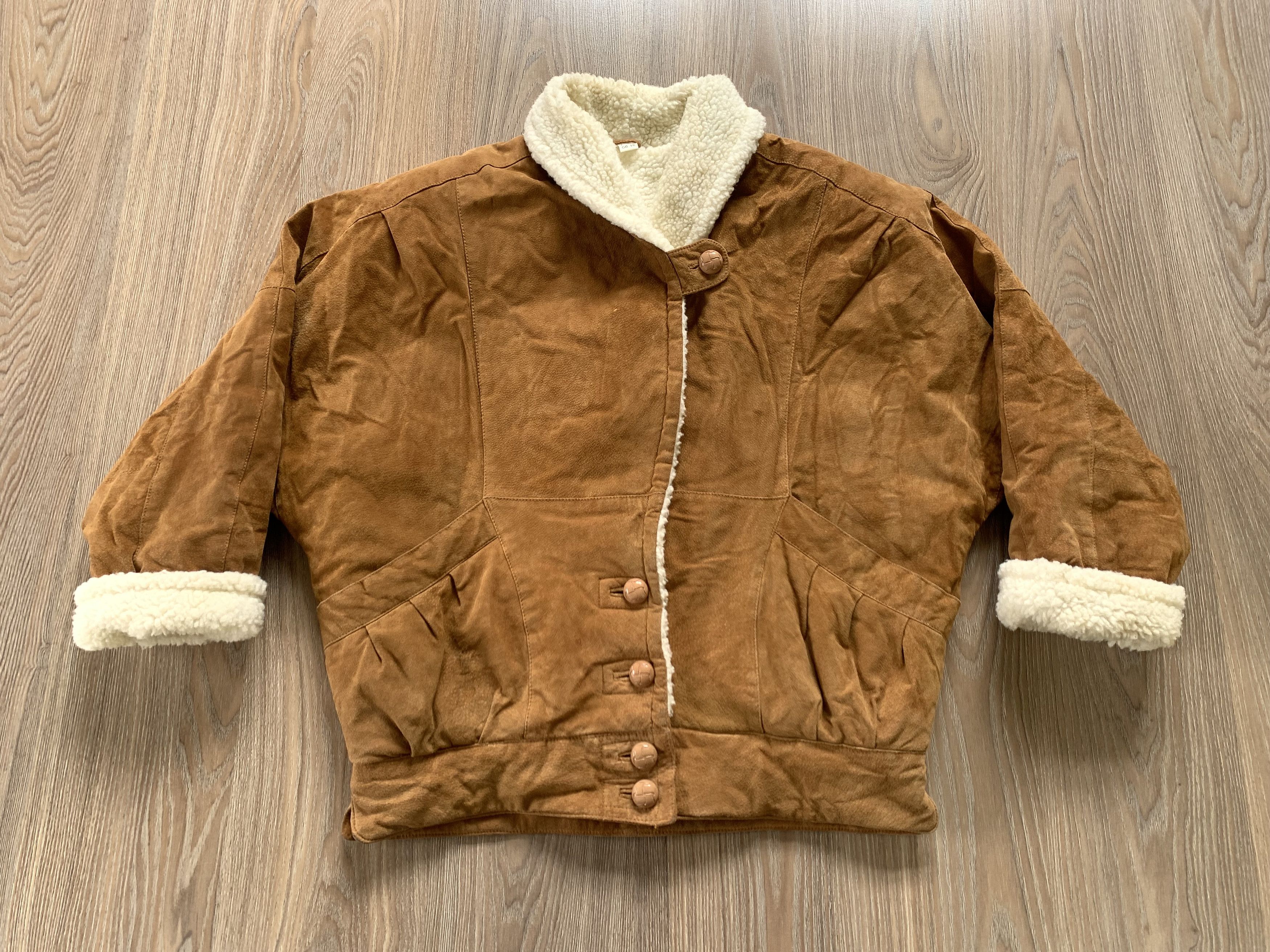 Other Women's Echtes Leder Sherpa Sheepskin Coat Jacket Size XL / US 12-14 / IT 48-50 - 4 Thumbnail