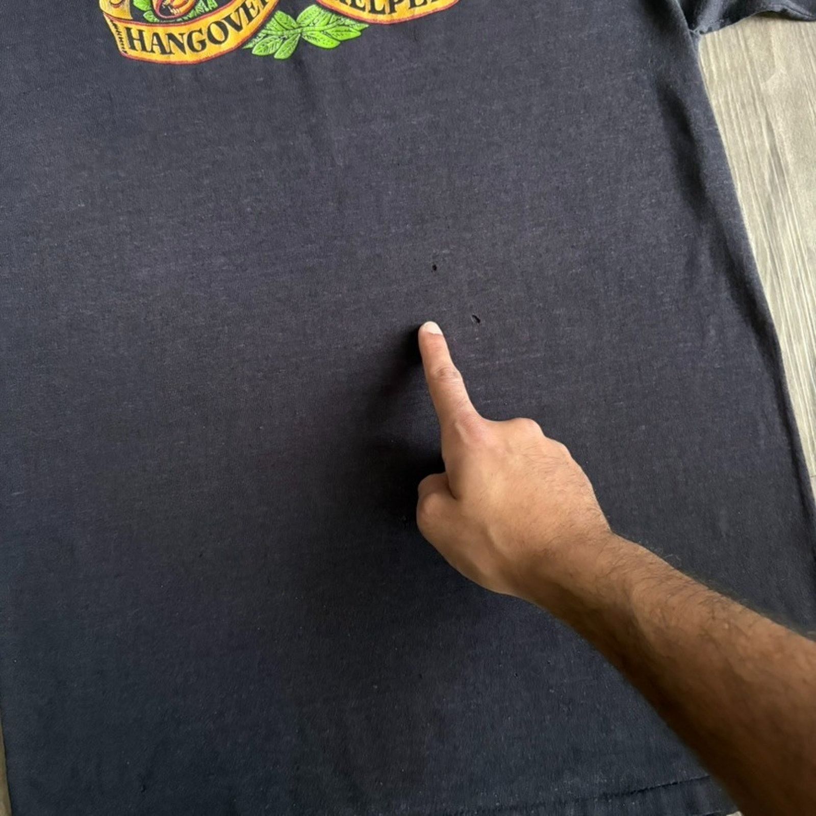 Vintage Vintage Paper Thin Burnout T-Shirt Men's Size L Black Size US L / EU 52-54 / 3 - 5 Thumbnail