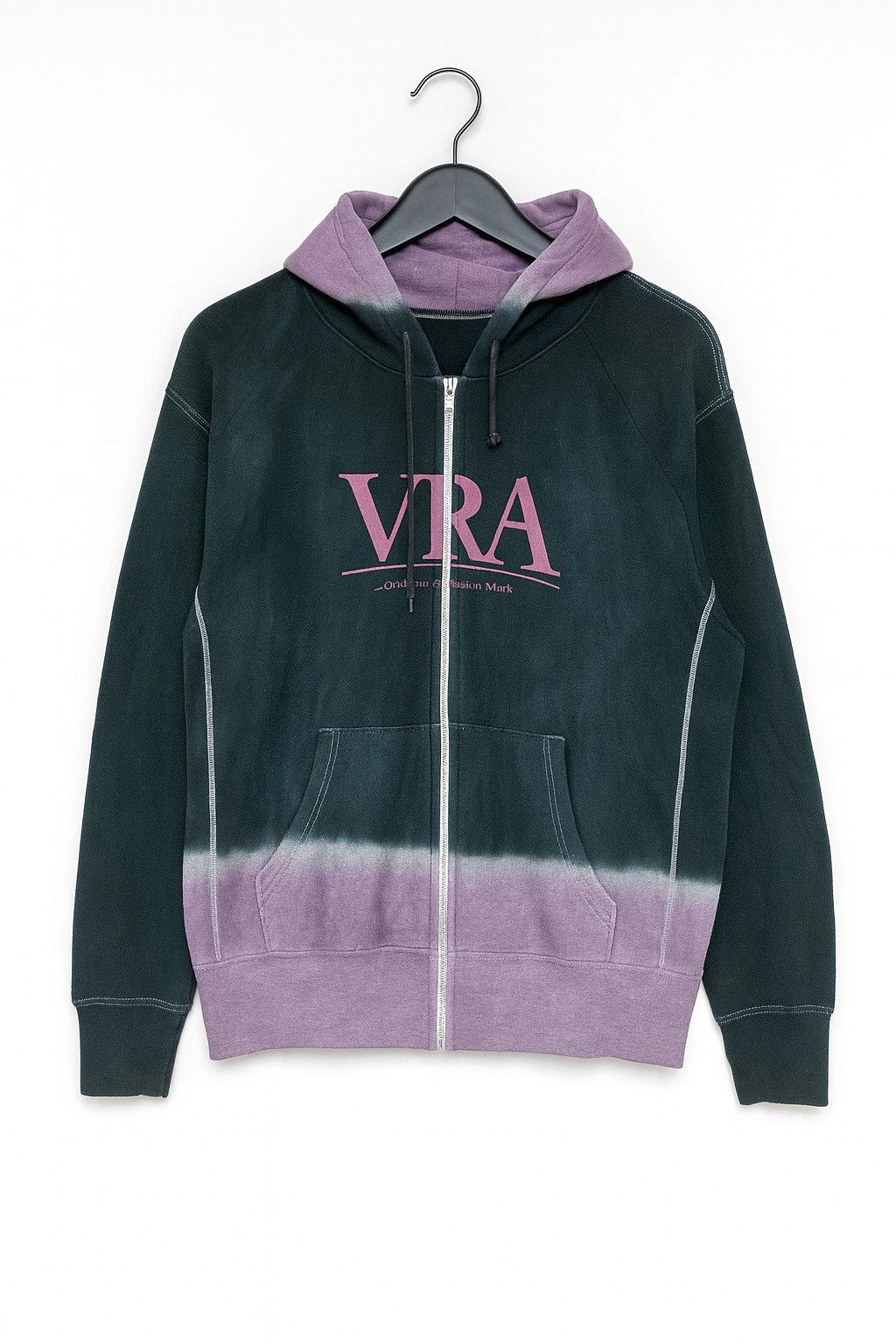 Japanese Brand Virgo Wear Works Japan Gradient Zip Hoodie Streetwear Size US L / EU 52-54 / 3 - 1 Thumbnail