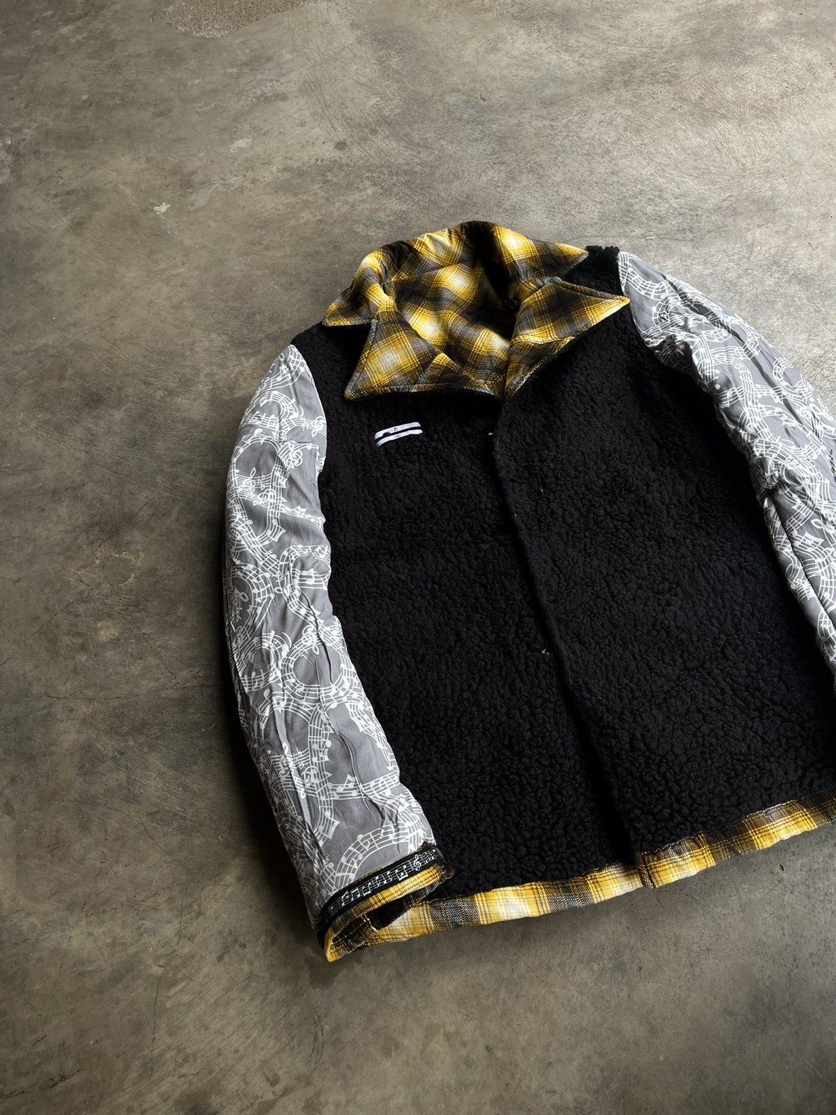Number (N)ine NUMBER (N)INE FAUX SHEARLING TARTAN BIKERS RAMONES JACKET Size US M / EU 48-50 / 2 - 11 Thumbnail