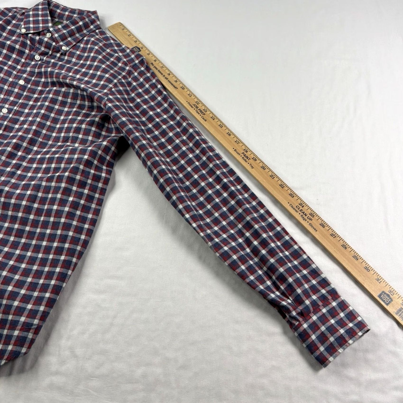 Sid Mashburn Sid Mashburn Flannel Shirt Mens M Blue Red Plaid Button-Up Casual Preppy Size US M / EU 48-50 / 2 - 7 Thumbnail