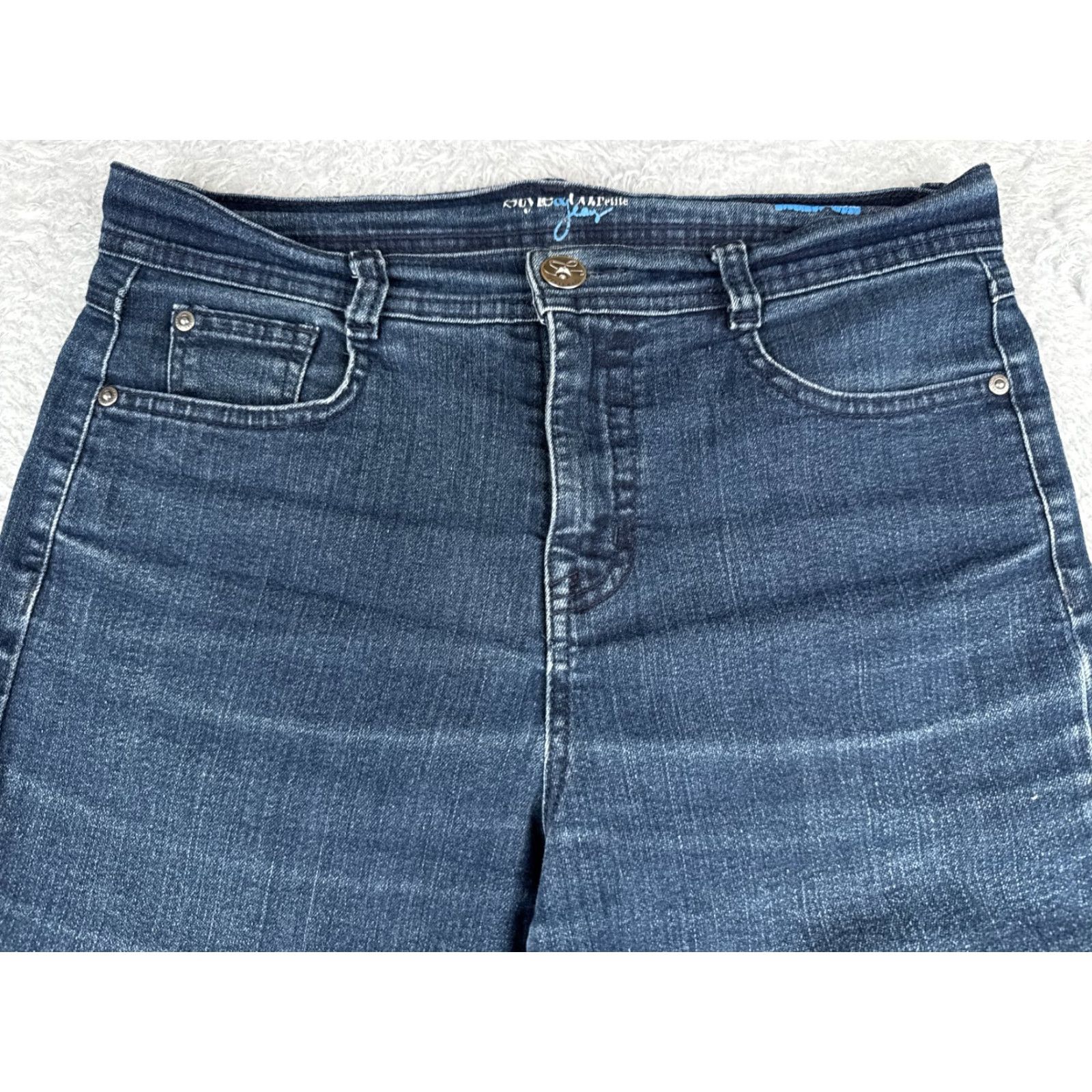 Vintage Style&Co Jeans Women 10P Denim Straight Leg Mid Rise 30x25 Blue Cotton 5-Pocket Size 32" / US 10 / IT 46 - 4 Thumbnail