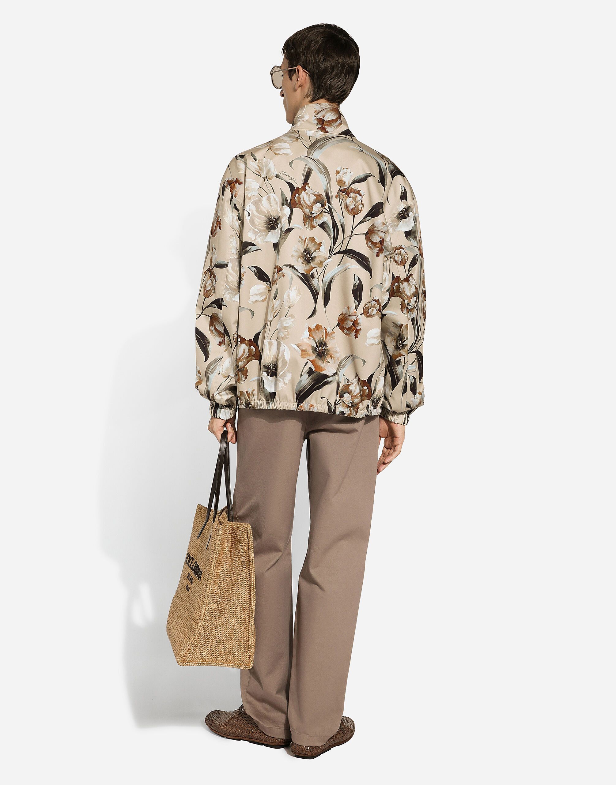 Dolce & Gabbana o1s22i1n0924 Reversible Floral Print Jacket in Beige Size US M / EU 48-50 / 2 - 3 Thumbnail