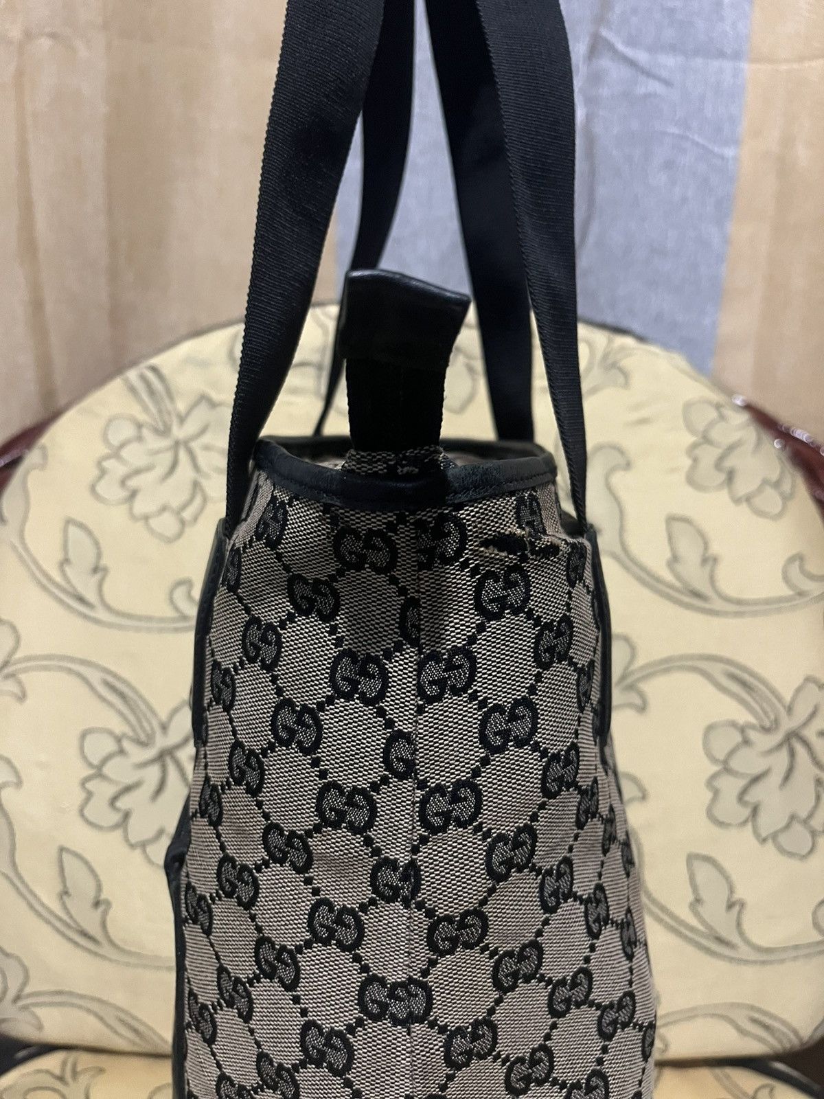Gucci GUCCI GG Canvas Tote Bag Beige Size ONE SIZE - 11 Thumbnail