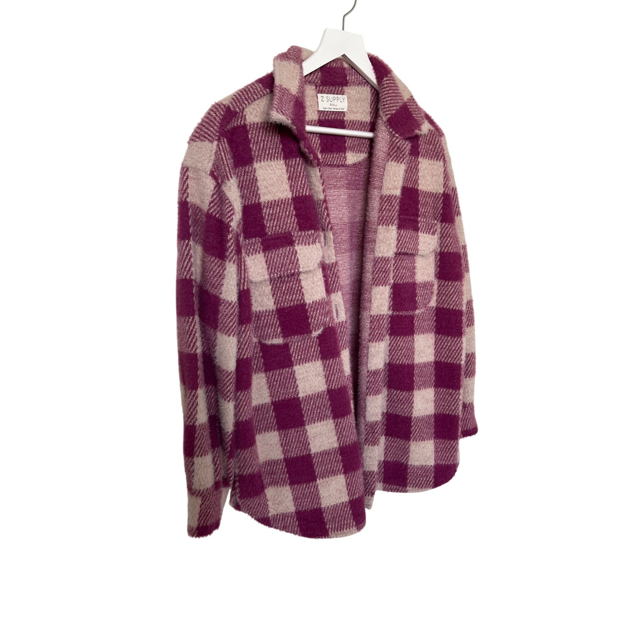 Z Supply Z Supply Plaid Check Tucker Super Soft & Cozy Berry Color Ja Size S / US 4 / IT 40 - 5 Thumbnail