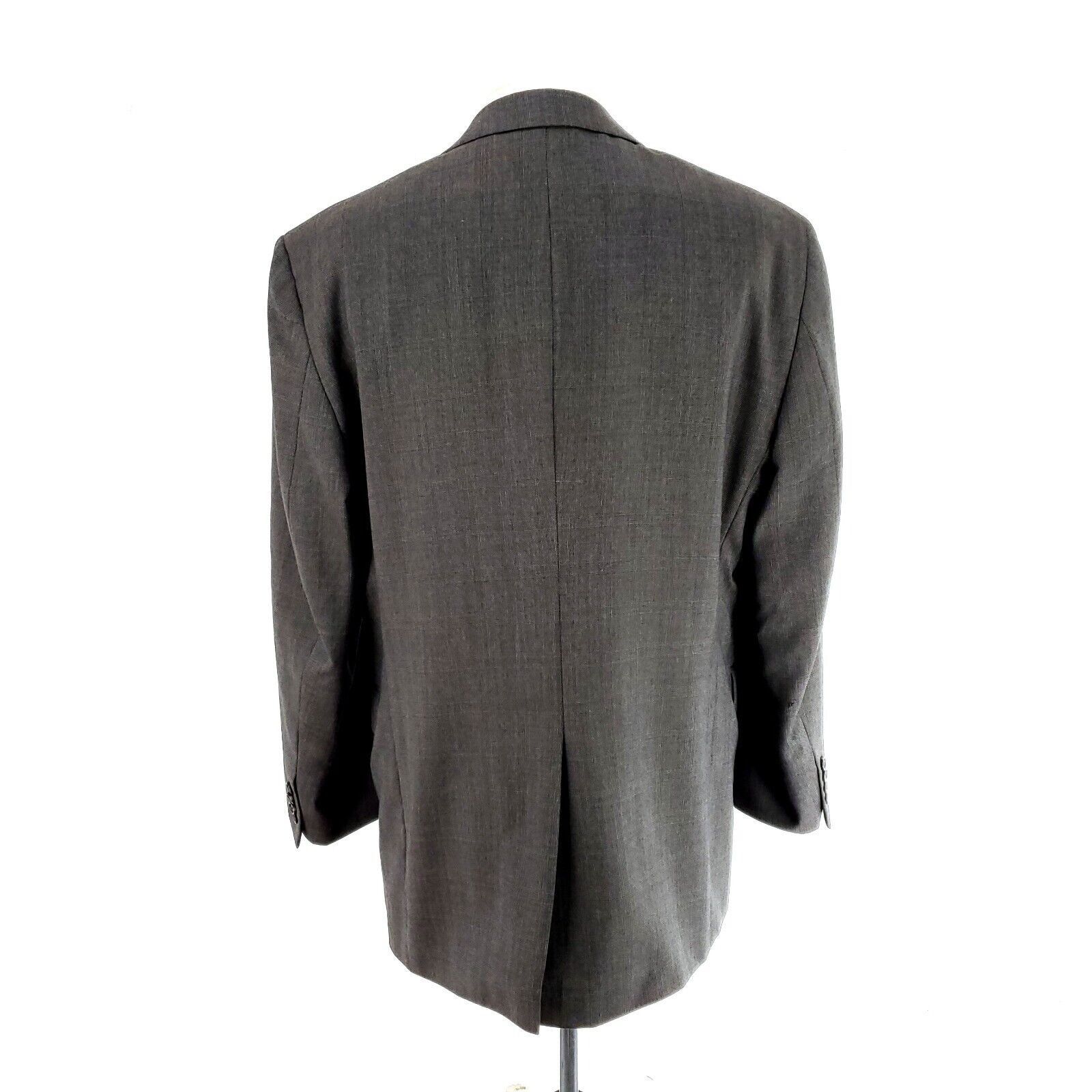 Jos. A. Bank Jos A Bank Wool 2 Button Blazer 42R Gray Plaid Sport Coat Size 42R - 5 Thumbnail
