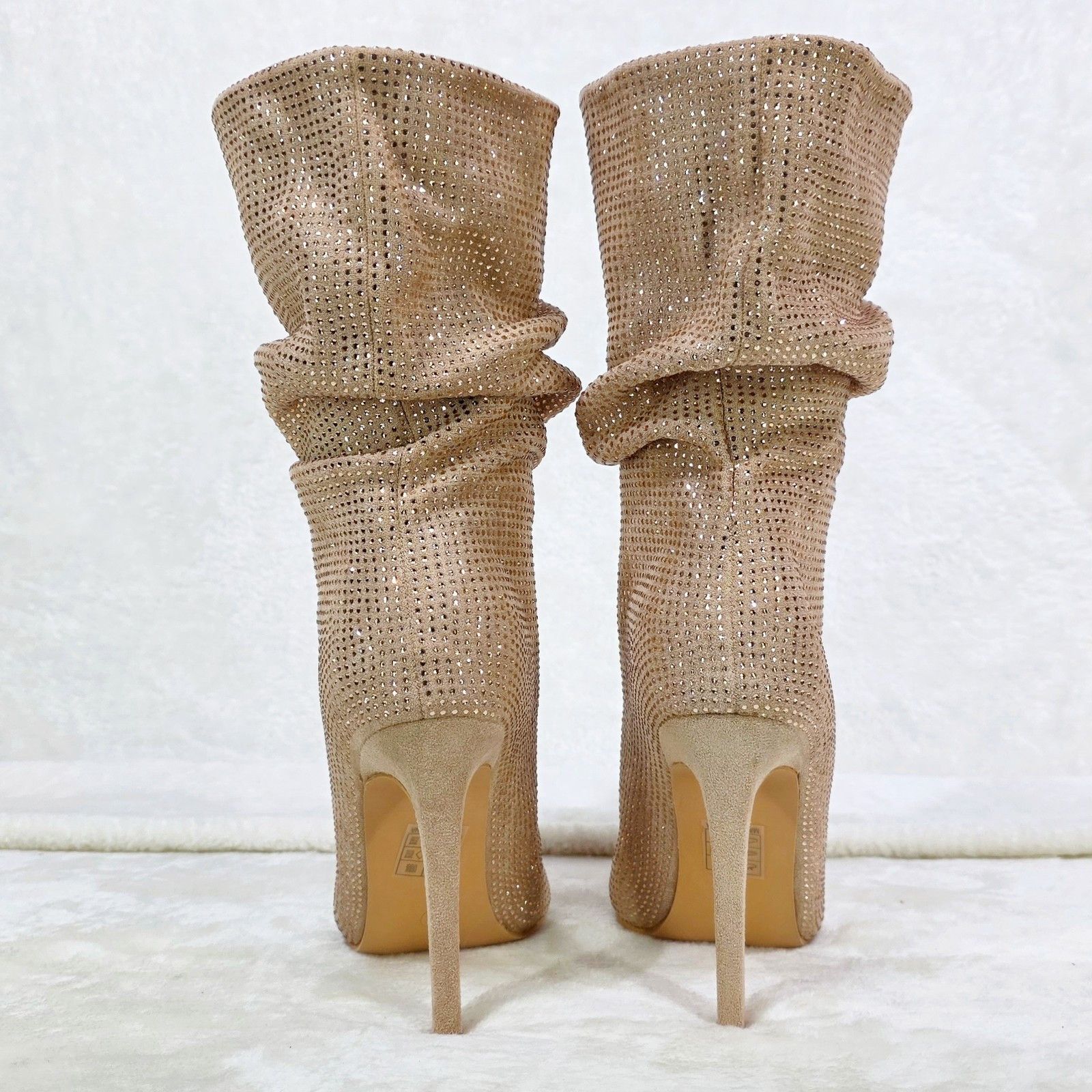Other Resolve Sparkling Champagne Rose Gold Rhinestone High Heel S Size US 6 / IT 36 - 4 Thumbnail