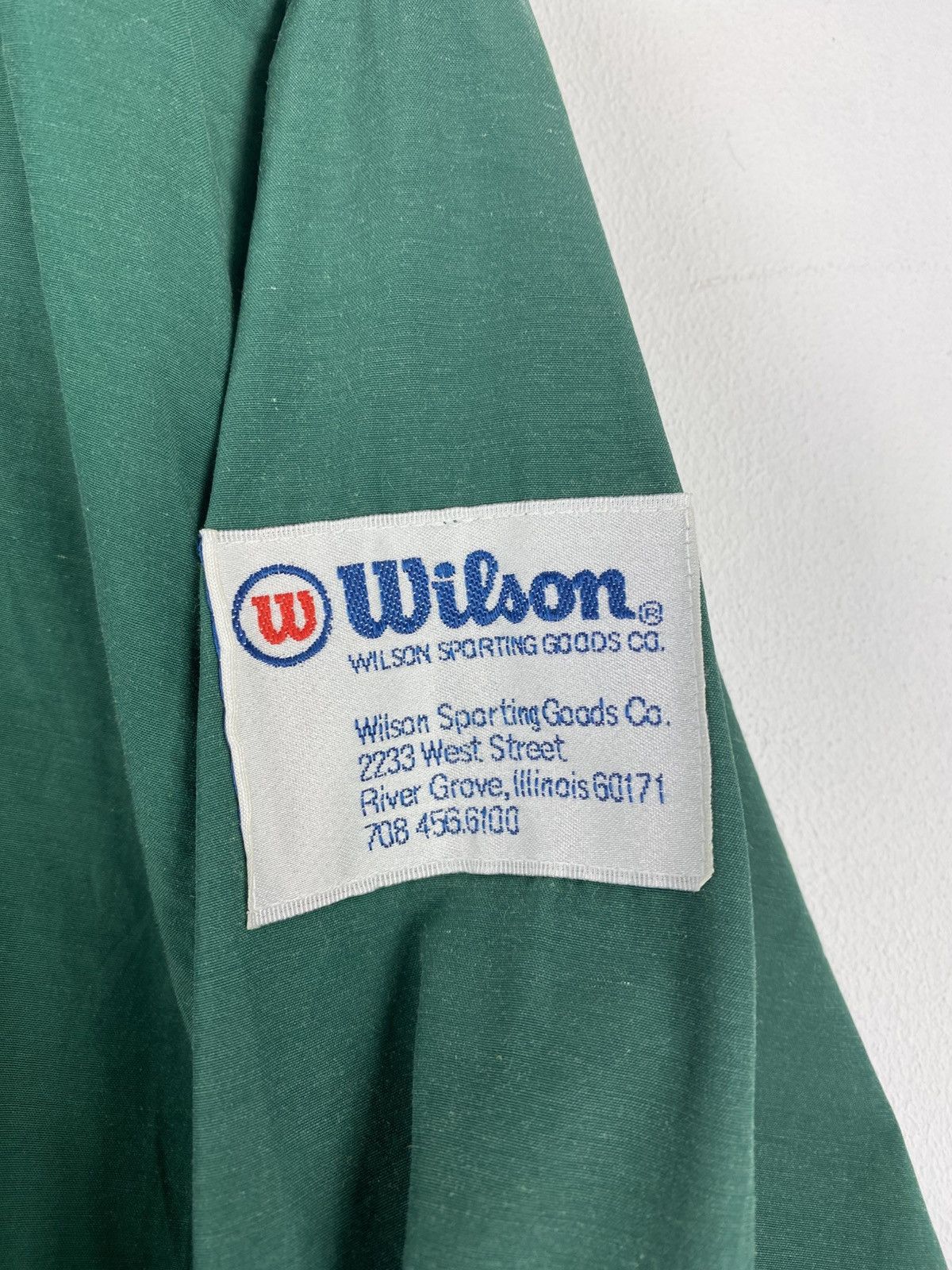 Wilson Vintage 90’s Wilson Big Logo Zipper Jacket Hoodie Size US M / EU 48-50 / 2 - 9 Thumbnail