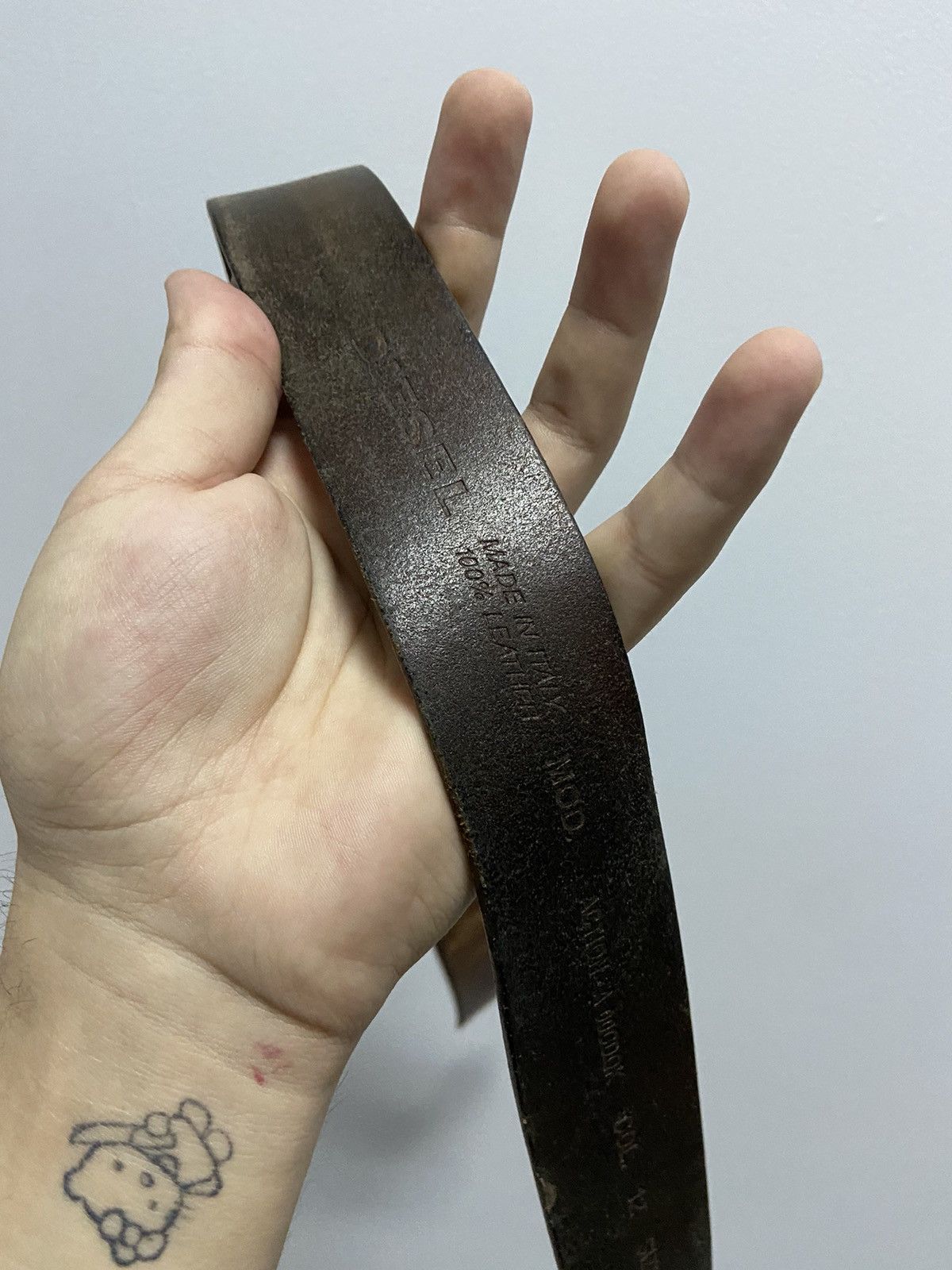 Diesel × Vintage Diesel belt leather vintage made in Italy avant Garde Size ONE SIZE - 10 Thumbnail