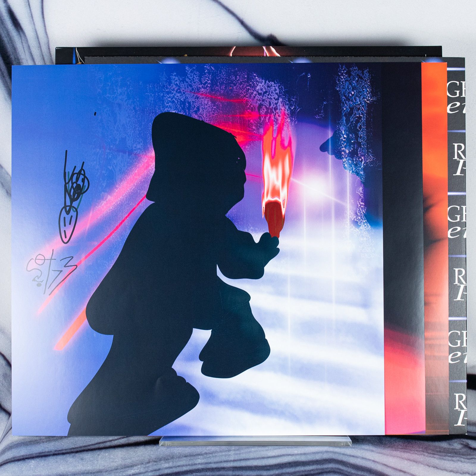 Drain Gang × Sad Boys BLADEE VINYL RED LIGHT SIGNED AUTOGRAPHED Ecco2k Size ONE SIZE - 17 Thumbnail