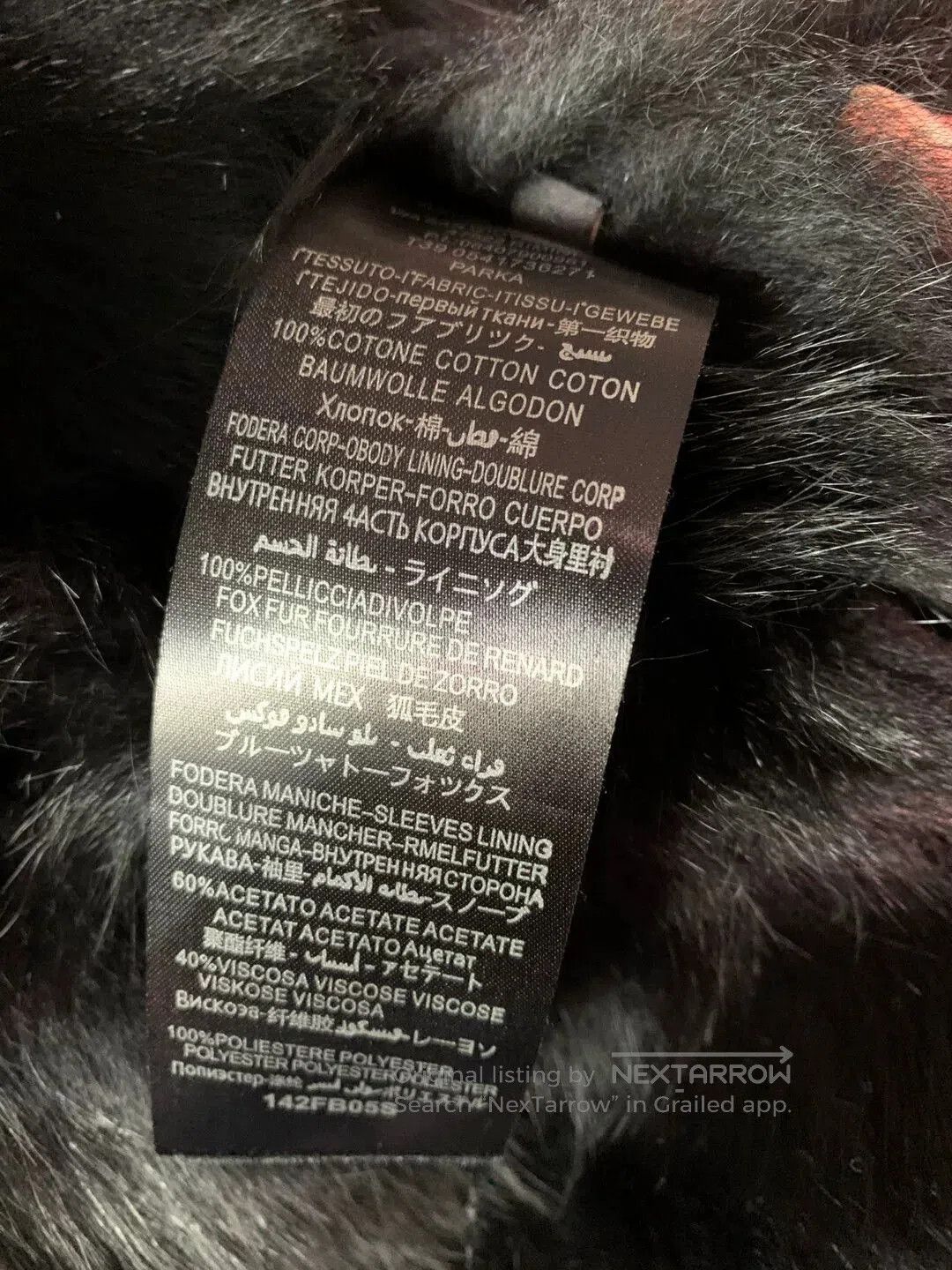 MR & MRS ITALY black fur. Size S / US 4 / IT 40 - 4 Thumbnail