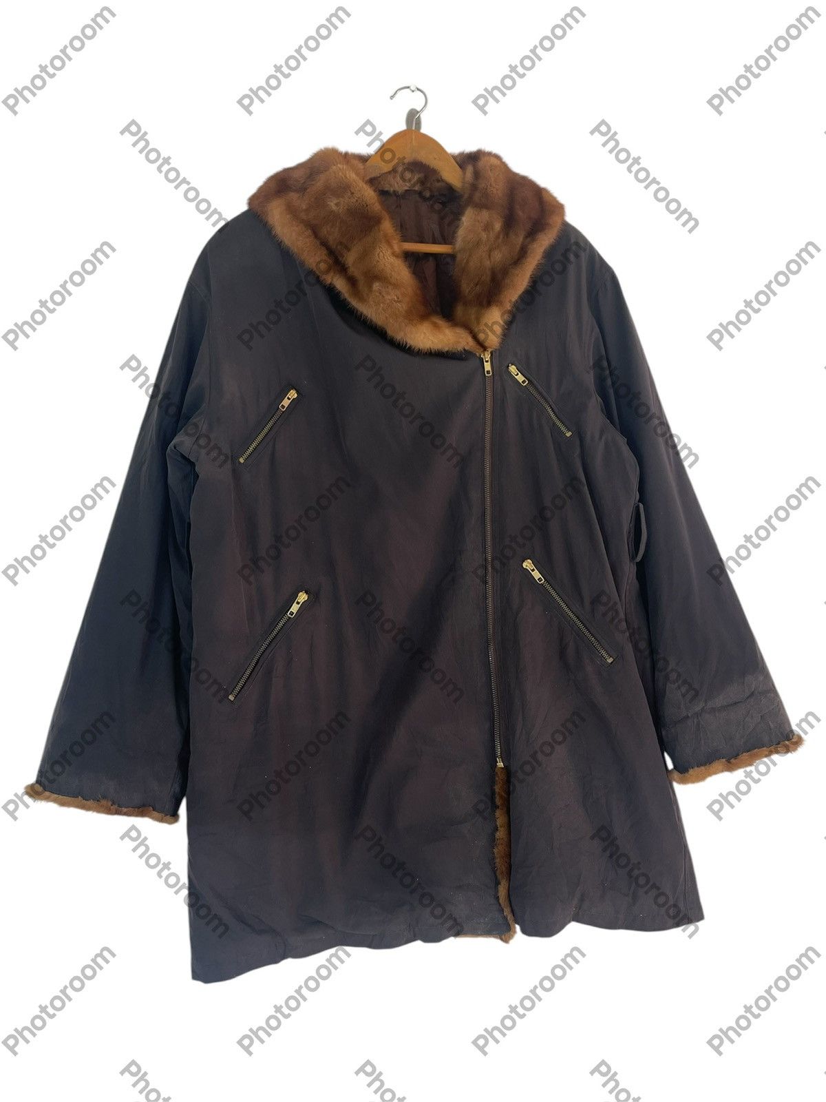 Vintage MINK FUR HEAVY JACKET Size US L / EU 52-54 / 3 - 5 Thumbnail