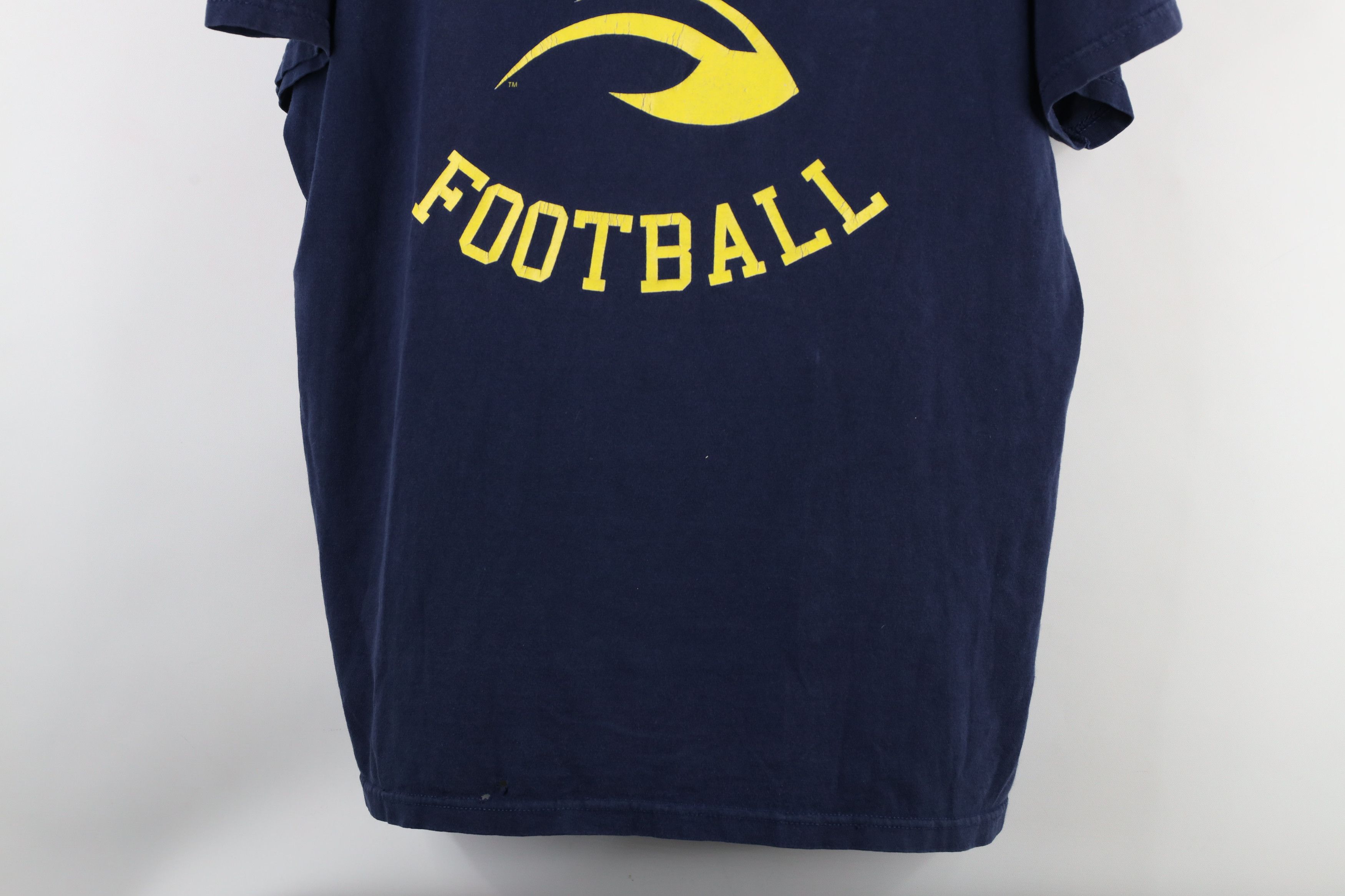 Vintage Vintage Spell Out University of Michigan Football T-Shirt Size US L / EU 52-54 / 3 - 3 Thumbnail