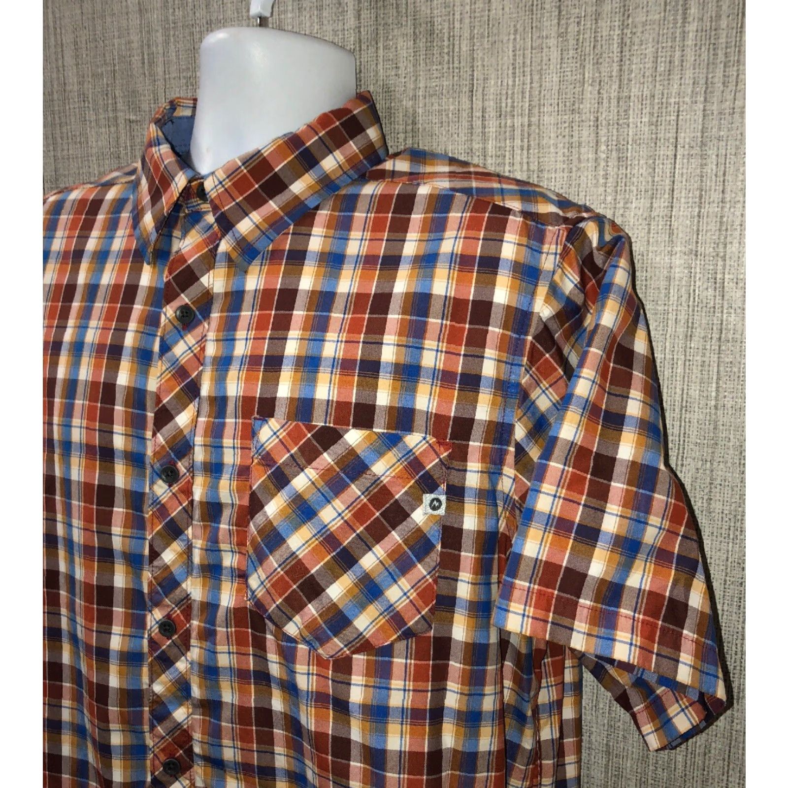 Marmot MARMOT Shirt Men L Multicolor Button-Front Short Sleeve Casual Colored Clothing Men’s L Size US L / EU 52-54 / 3 - 2 Thumbnail