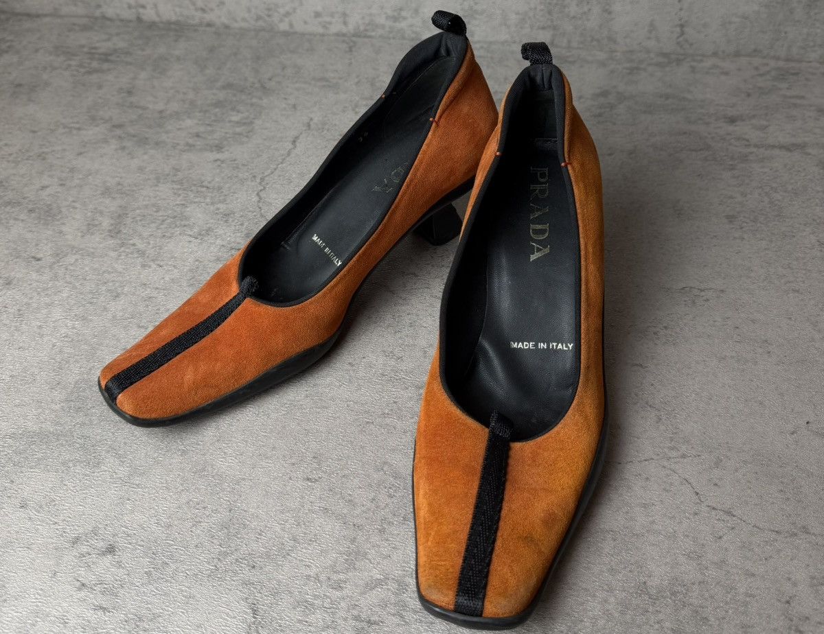 Prada PRADA - FW1999 SUEDE KITTEN HEELS Size US 6 / IT 36 - 6 Thumbnail