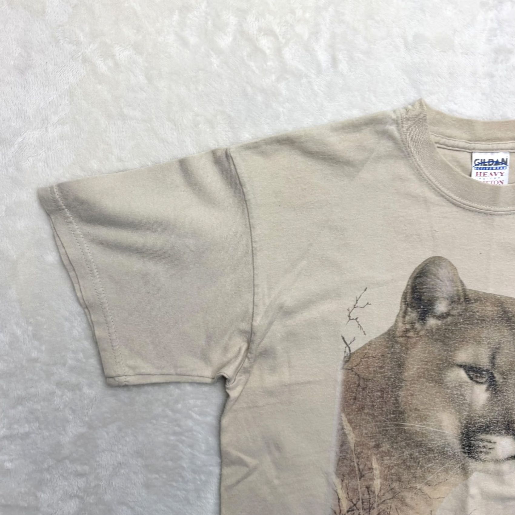 Gildan Tampa's Lowry Park Zoo Gildan Shirt Mens Medium Beige Cougar Graphic Tee Size US M / EU 48-50 / 2 - 7 Thumbnail