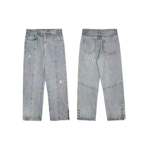 VIBE Vintage washed straight leg loose jeans Size US 32 / EU 48 - 2 Thumbnail