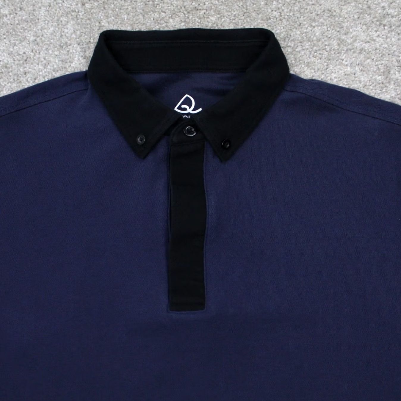 Vintage Deolax Polo Shirt Mens XL Blue/Black Collared Cotton/Poly S/S Pullover Size US XL / EU 56 / 4 - 5 Thumbnail