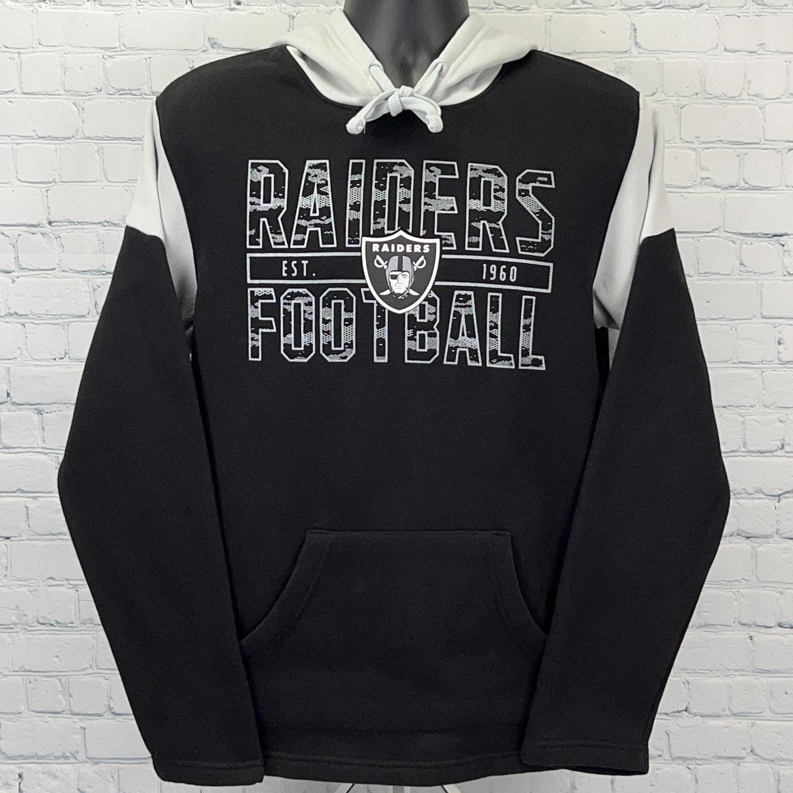 NFL Las Vegas Raiders Hoodie Hooded Sweatshirt NFL Team Black M Size US M / EU 48-50 / 2 - 2 Thumbnail