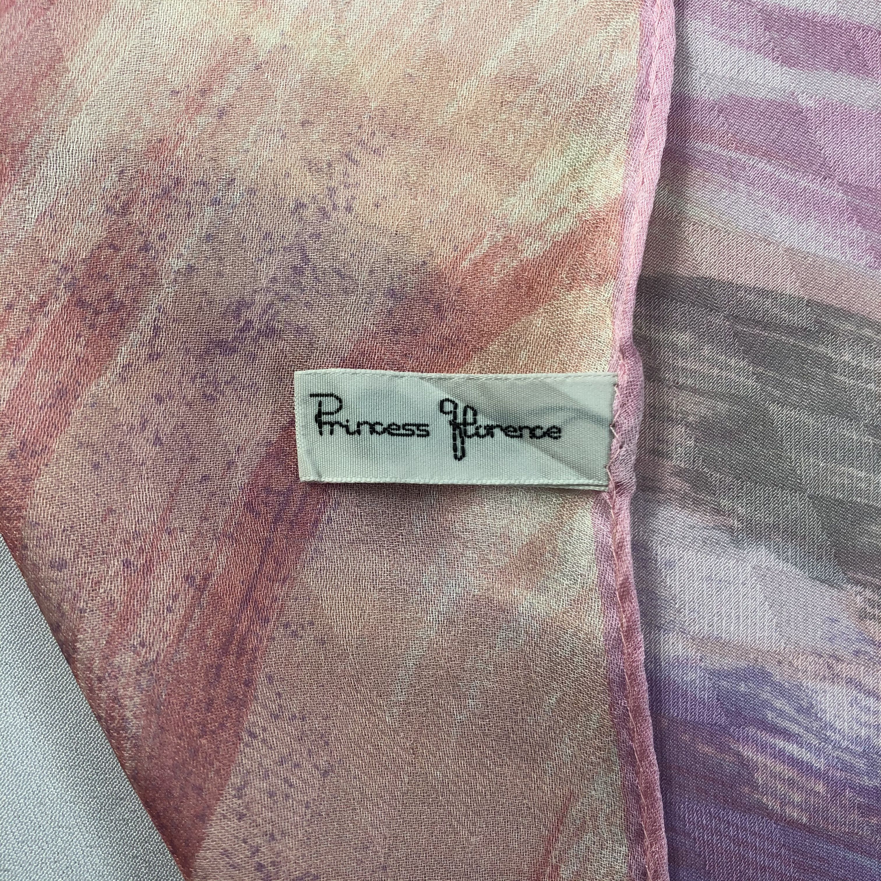 Vintage Vintage Princess Florence Silk Scarf Size ONE SIZE - 5 Thumbnail