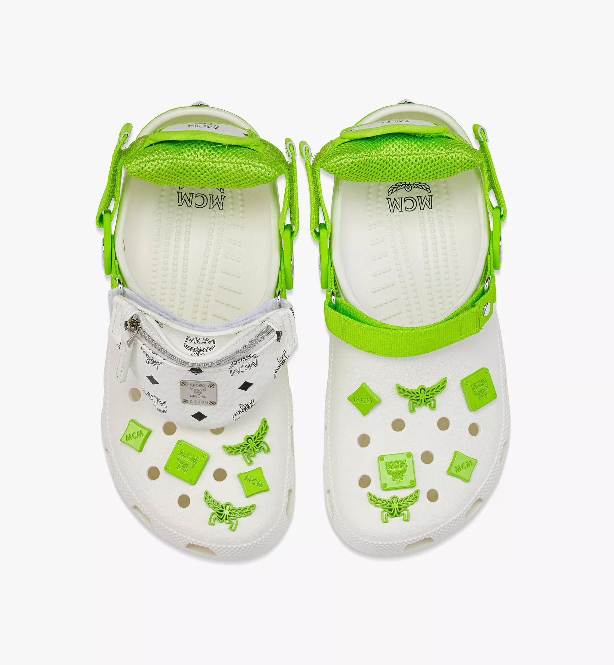 Crocs × MCM o1mt1gz0525 Crocs Sandals in White/Green Size US 6.5 / IT 36.5 - 5 Thumbnail