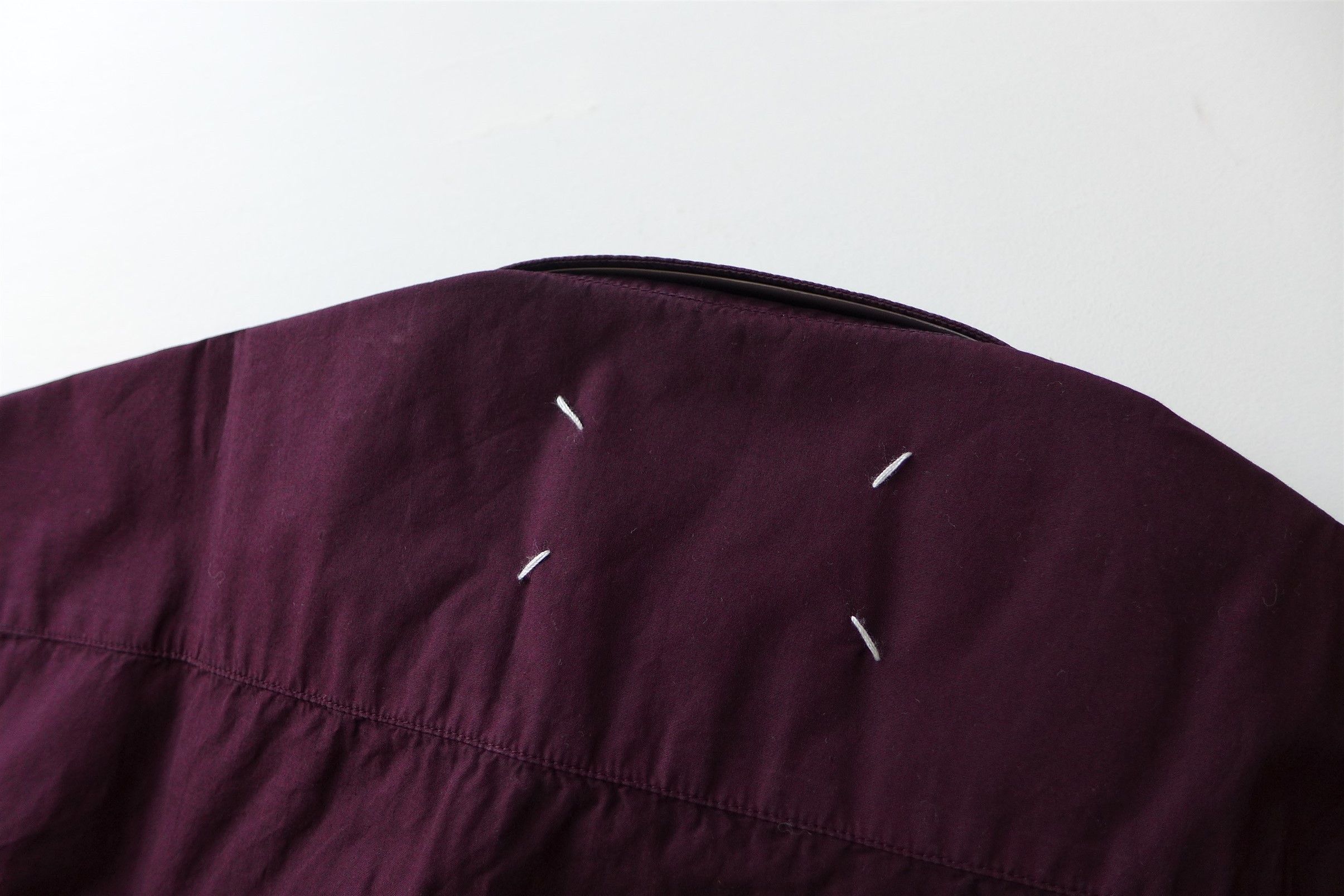 Maison Margiela Margiela Faux Pocket Shirt - Burgundy Cotton Size US L / EU 52-54 / 3 - 7 Thumbnail