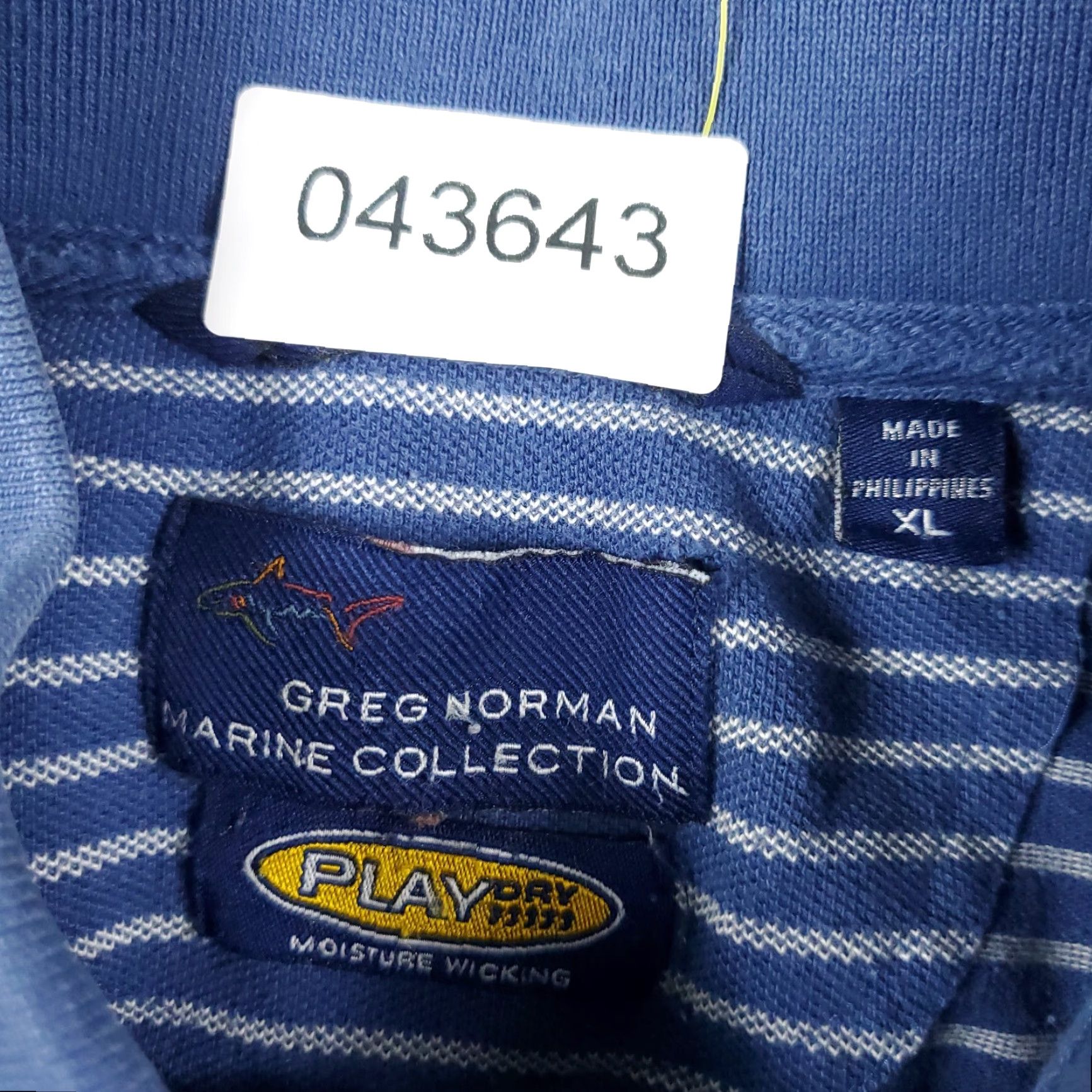 Vintage Greg Norman Polo Men XL Black Striped Short Sleeve Casual Activewear Size US XL / EU 56 / 4 - 8 Thumbnail