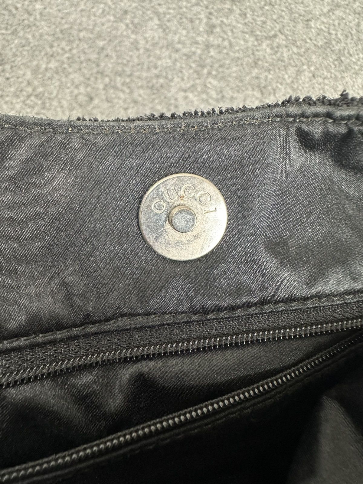 Gucci × Tom Ford Gucci - Tom ford - Hobo Bag Metal Handle Canvass - Black Size ONE SIZE - 14 Thumbnail