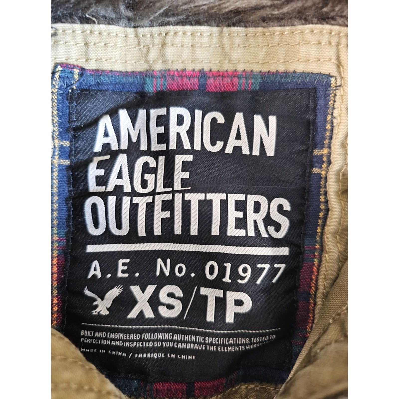 American Eagle Outfitters VINTAGE American Eagle Coat Chore Jacket Full Zip Faux Fur Lined XS Brown Men Regular Short 90s Classic Outdoor Size US XS / EU 42 / 0 - 4 Thumbnail
