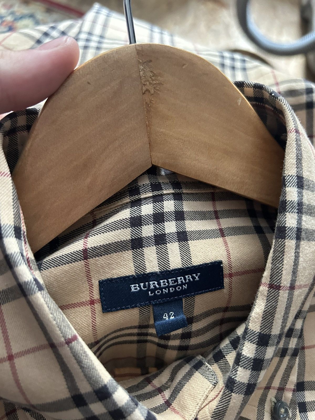 Burberry Vintage Burberry nova check shirt Size US XL / EU 56 / 4 - 7 Thumbnail