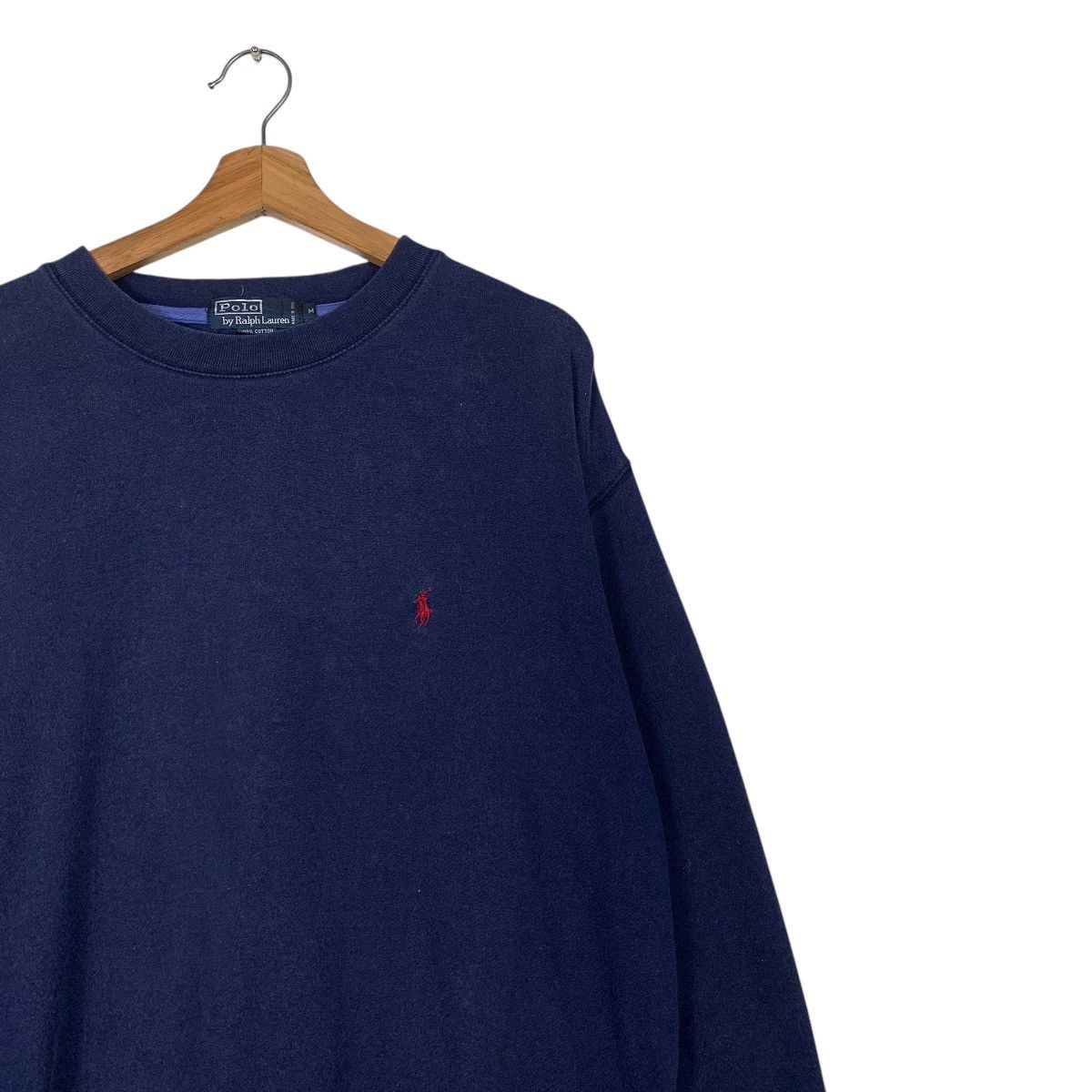 Polo Ralph Lauren Vintage Polo Ralph Lauren Navy Crewneck Sweatshirt Size US M / EU 48-50 / 2 - 5 Thumbnail