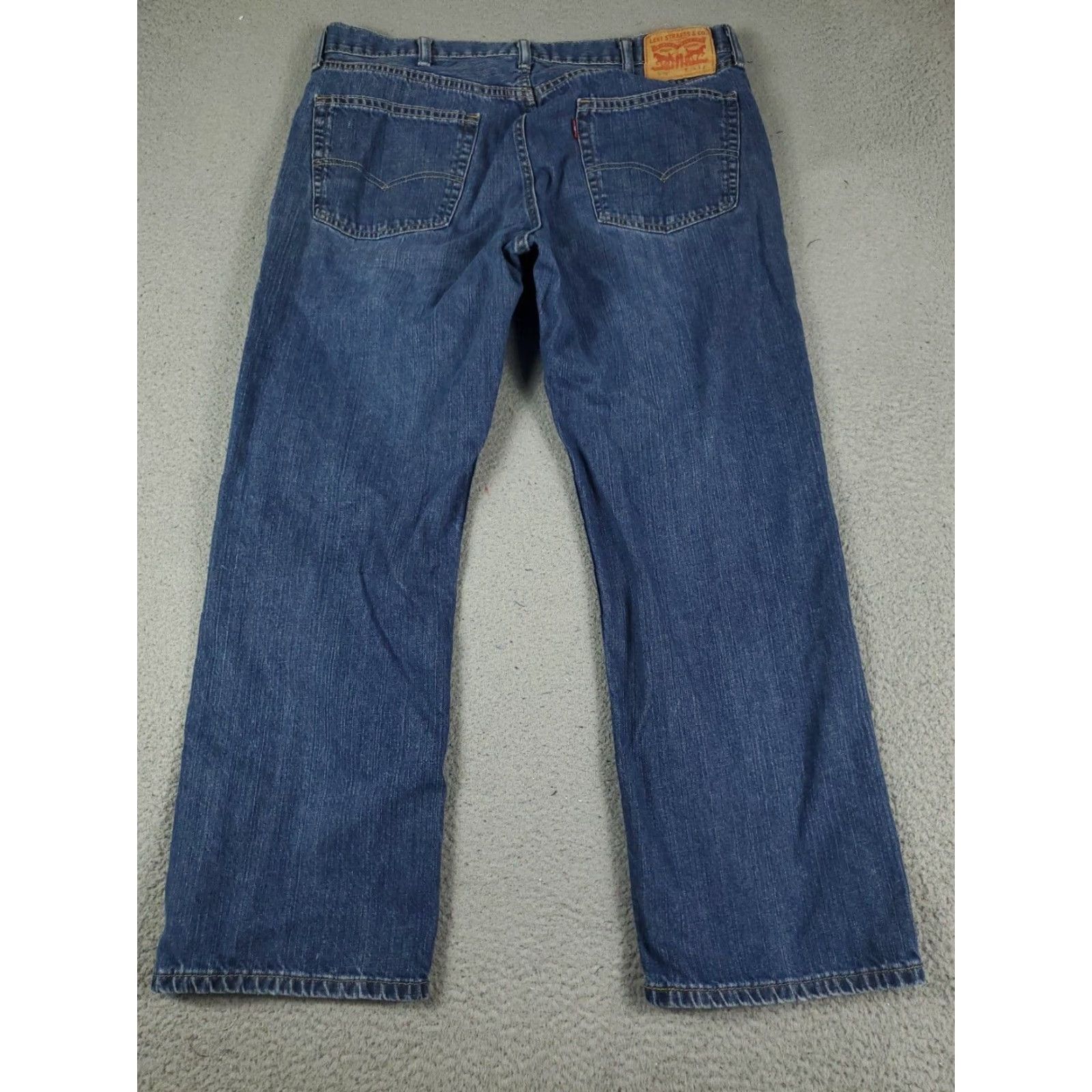 Levi's Levis 559 Mens Relaxed Straight Leg Blue Denim Jeans 38x28 Pants Size US 38 / EU 54 - 6 Thumbnail