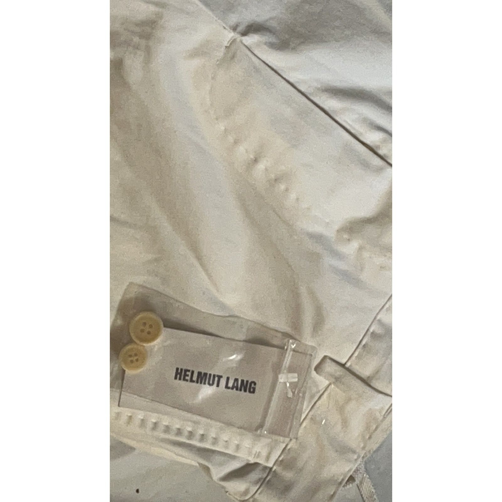Helmut Lang Vtg Helmut Lang Archive Made in Italy White Pants SZ: 44 Size 30" / US 8 / IT 44 - 4 Thumbnail