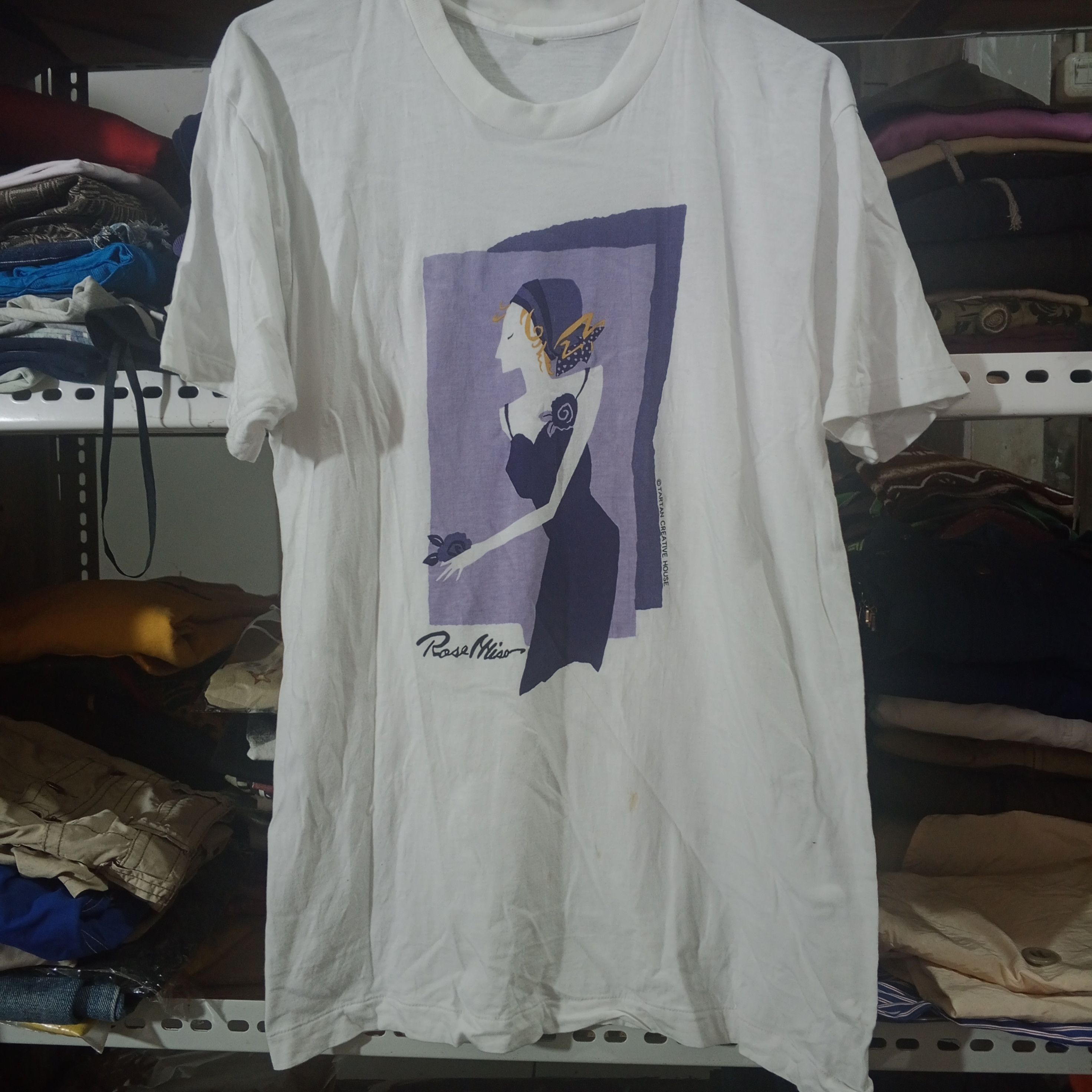 Vintage Rose Misa Artwork Designer T-Shirt Art Tees Size US M / EU 48-50 / 2 - 1 Thumbnail