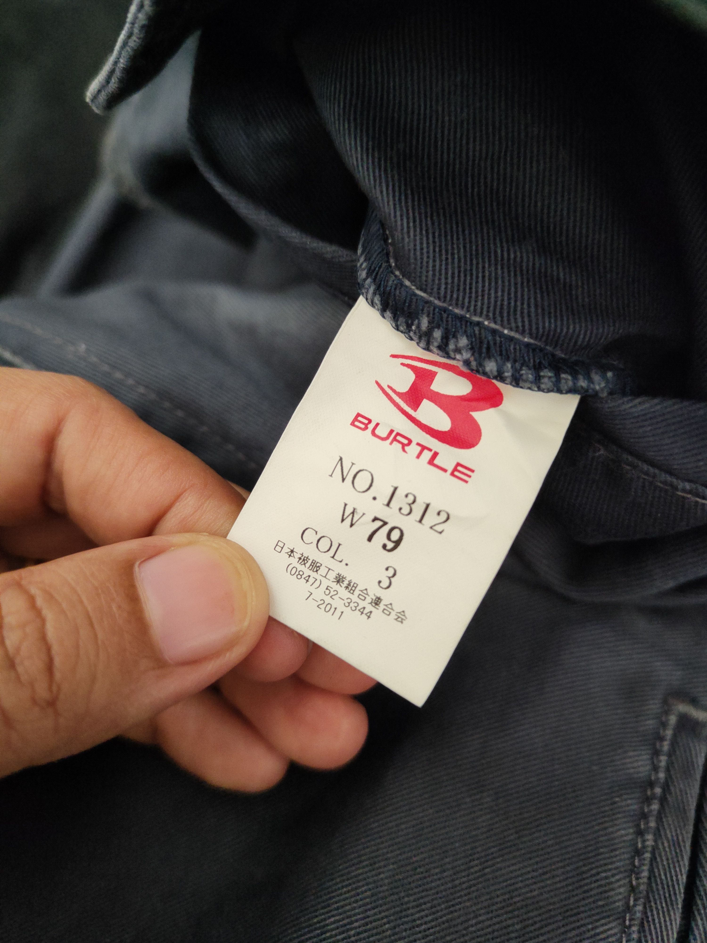 Japanese Brand Burtle Navy Faded Multipocket Tactical Cargo Pants #W2206 Size US 30 / EU 46 - 15 Thumbnail