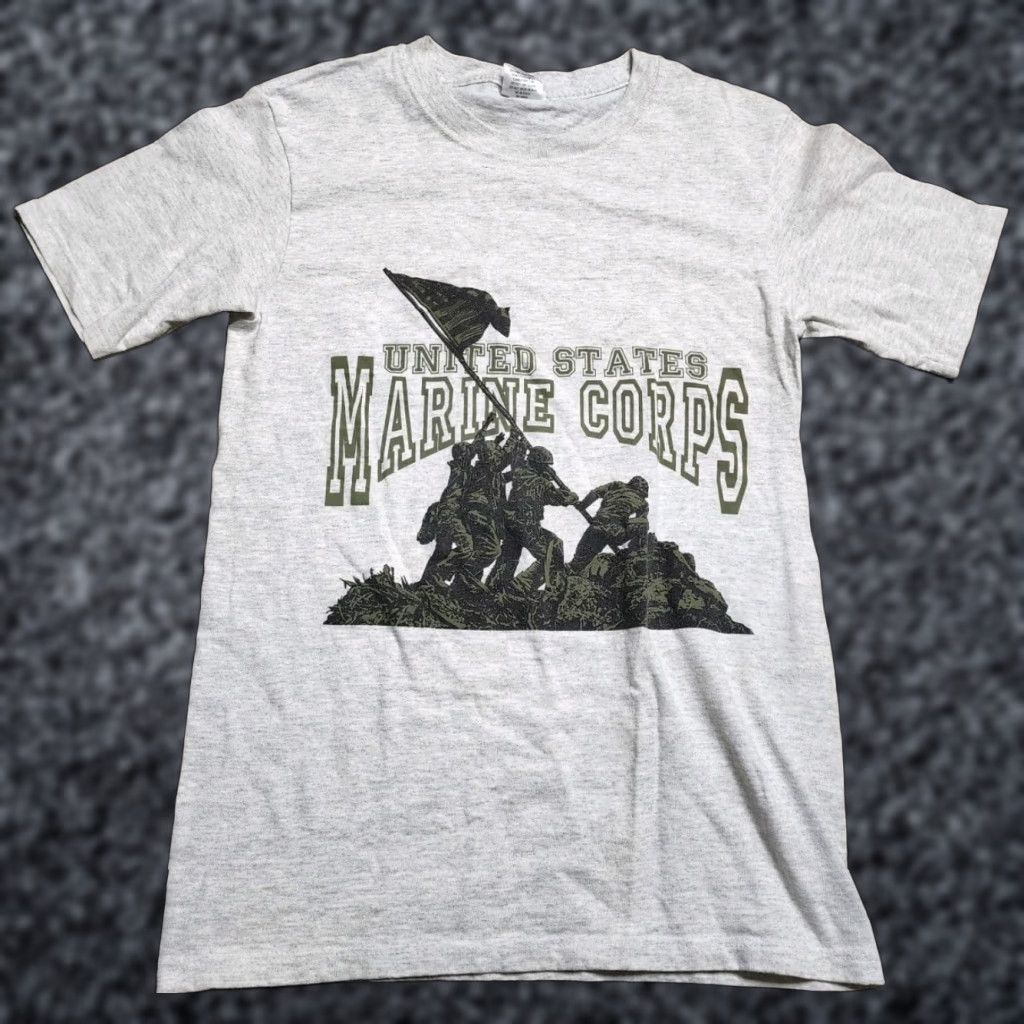 Soffe VINTAGE Soffe USMC Marines T-Shirt Gray Slim Fit Adult Small Military 90s Mens Size US S / EU 44-46 / 1 - 1 Thumbnail