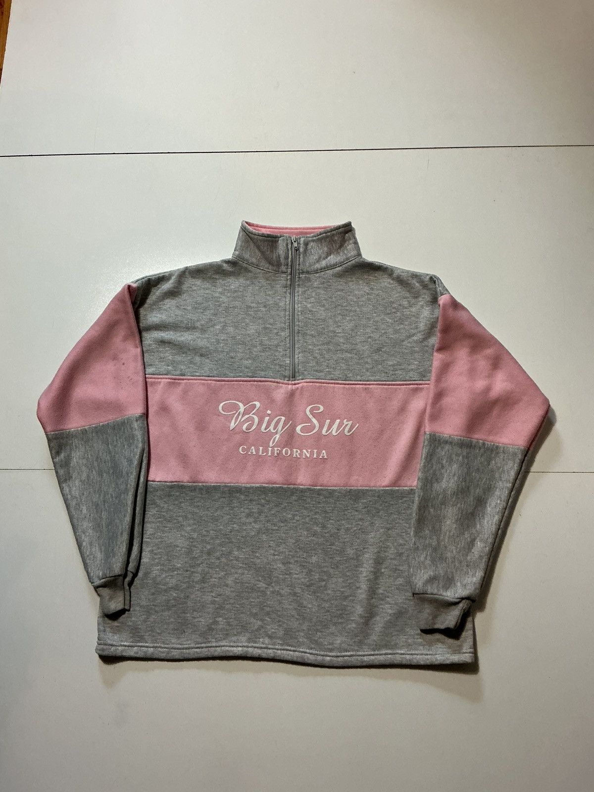 Vintage Vintage Big Sur California 1/4 Zip Pullover Sweatshirt Size US L / EU 52-54 / 3 - 1 Thumbnail