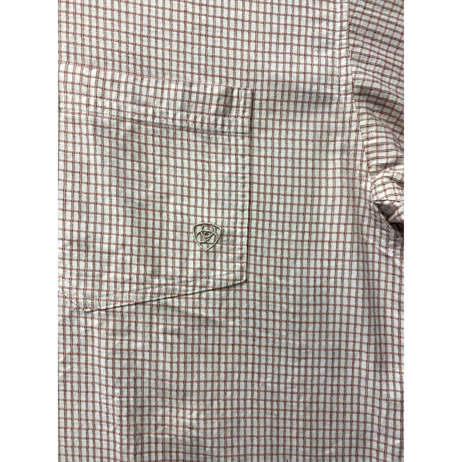 Ariat Ariat Dress Shirt Mens XLT Blue Check Button Up / 118-52 Size 46R - 6 Thumbnail
