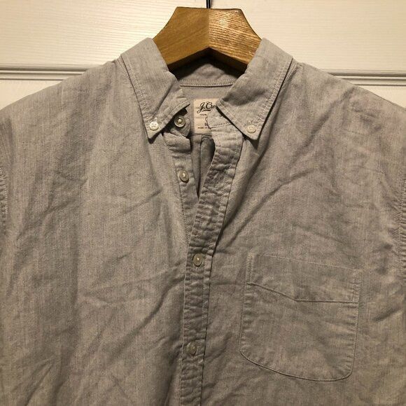 J.Crew J.crew men's gray cotton casual shirt slim fit size: L Size US L / EU 52-54 / 3 - 1 Thumbnail