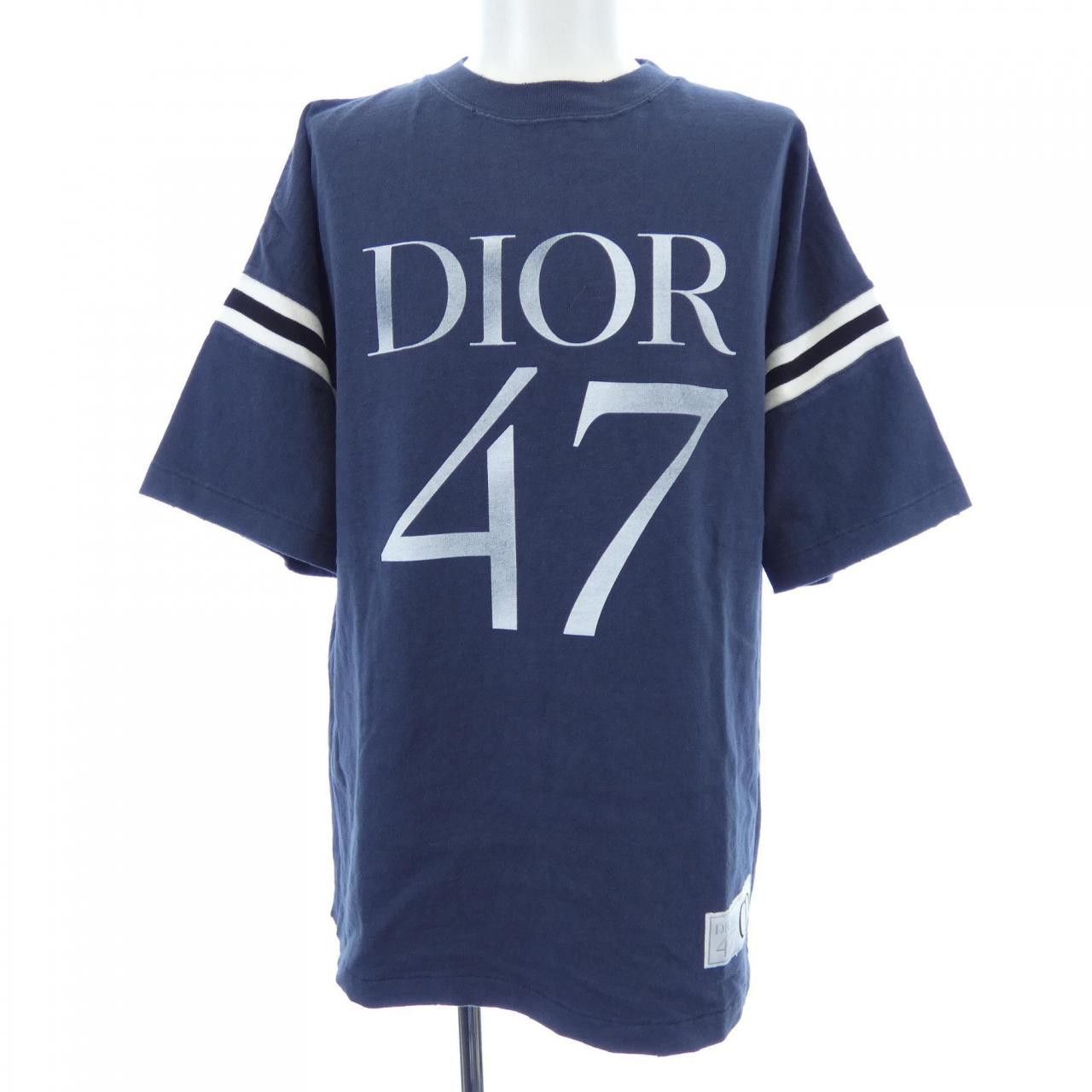 Dior Dior DIOR 47 Slub Cotton Jersey T-shirt Cotton T-Shirts 413J640A0849 DUTY FREE for USA