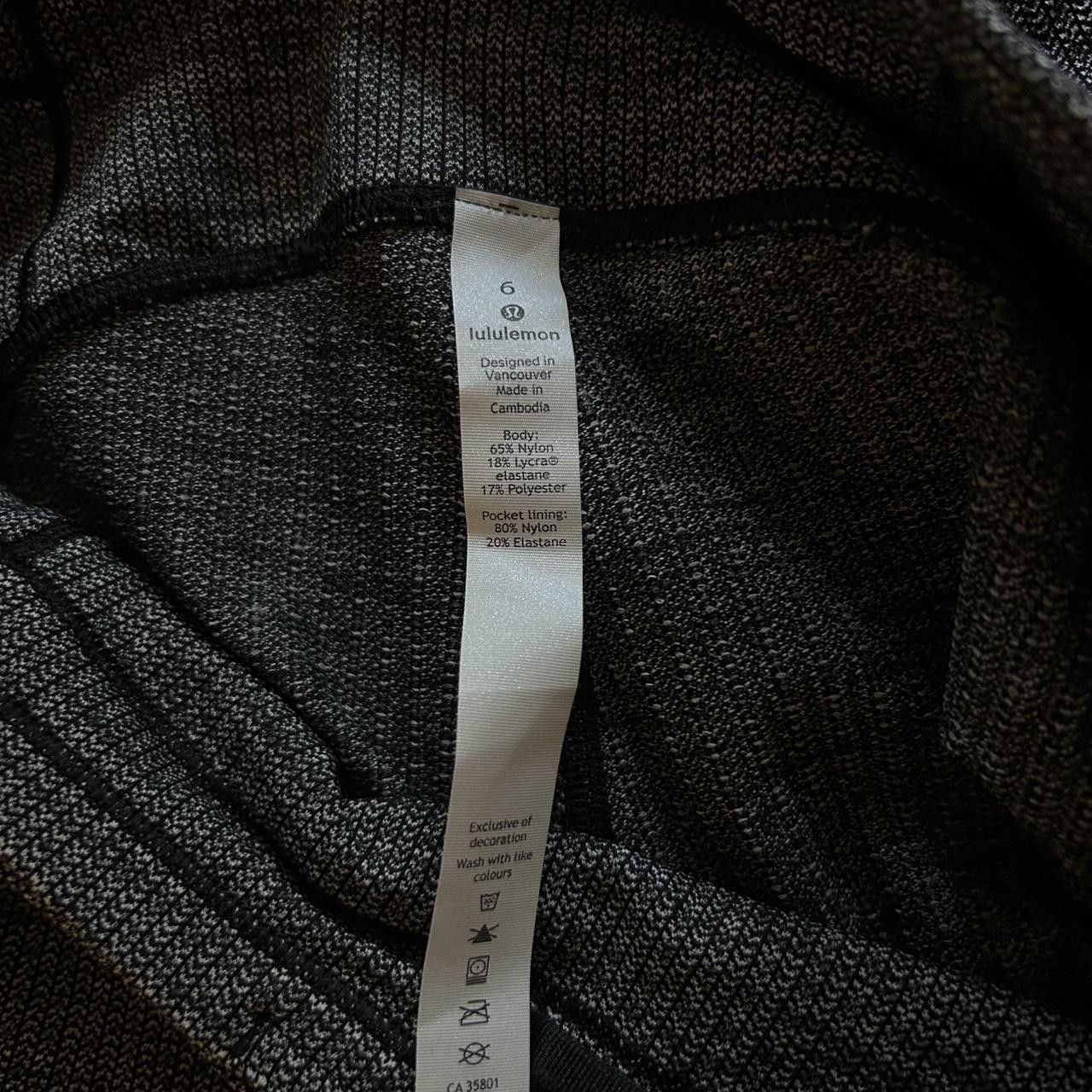 Lululemon Lululemon Charcoal Grey Leggings - 6 Size 28" / US 6 / IT 42 - 3 Thumbnail