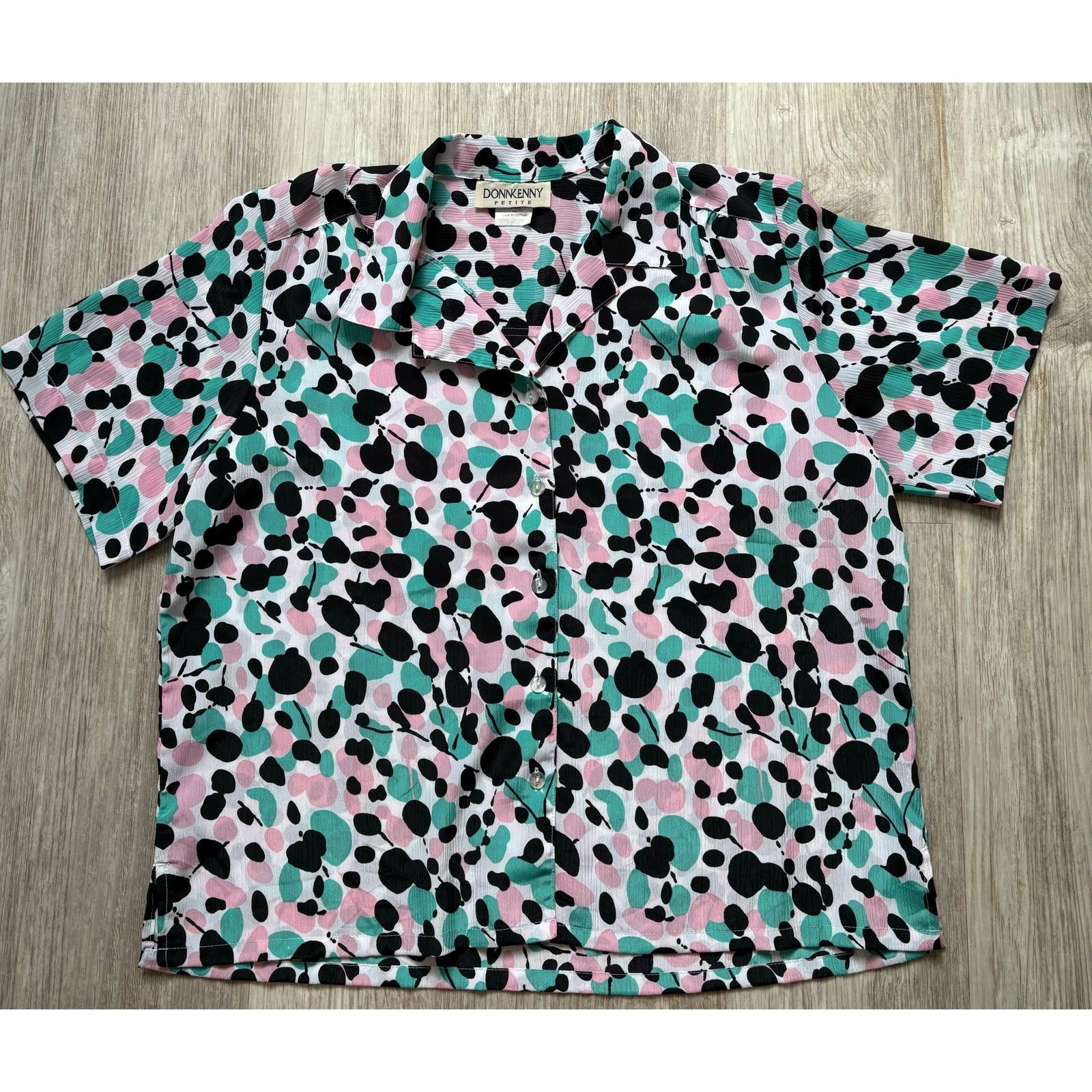 Other Donnkenny | Petite Multicolor Button Down Shirt | PXL Size XL / US 12-14 / IT 48-50 - 1 Thumbnail