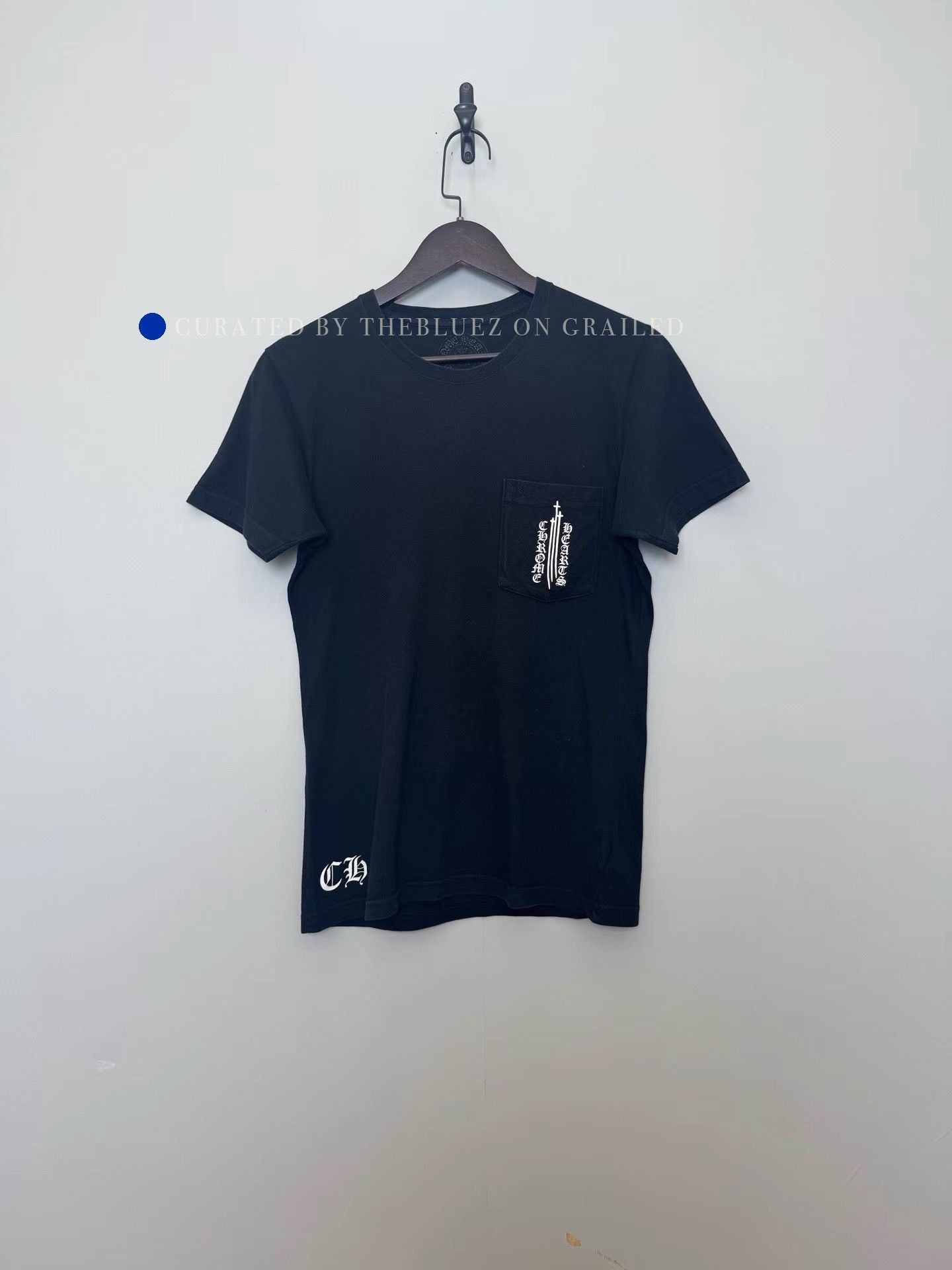 Chrome Hearts Black Scratched Letter Graphic Tee Size US S / EU 44-46 / 1 - 1 Thumbnail