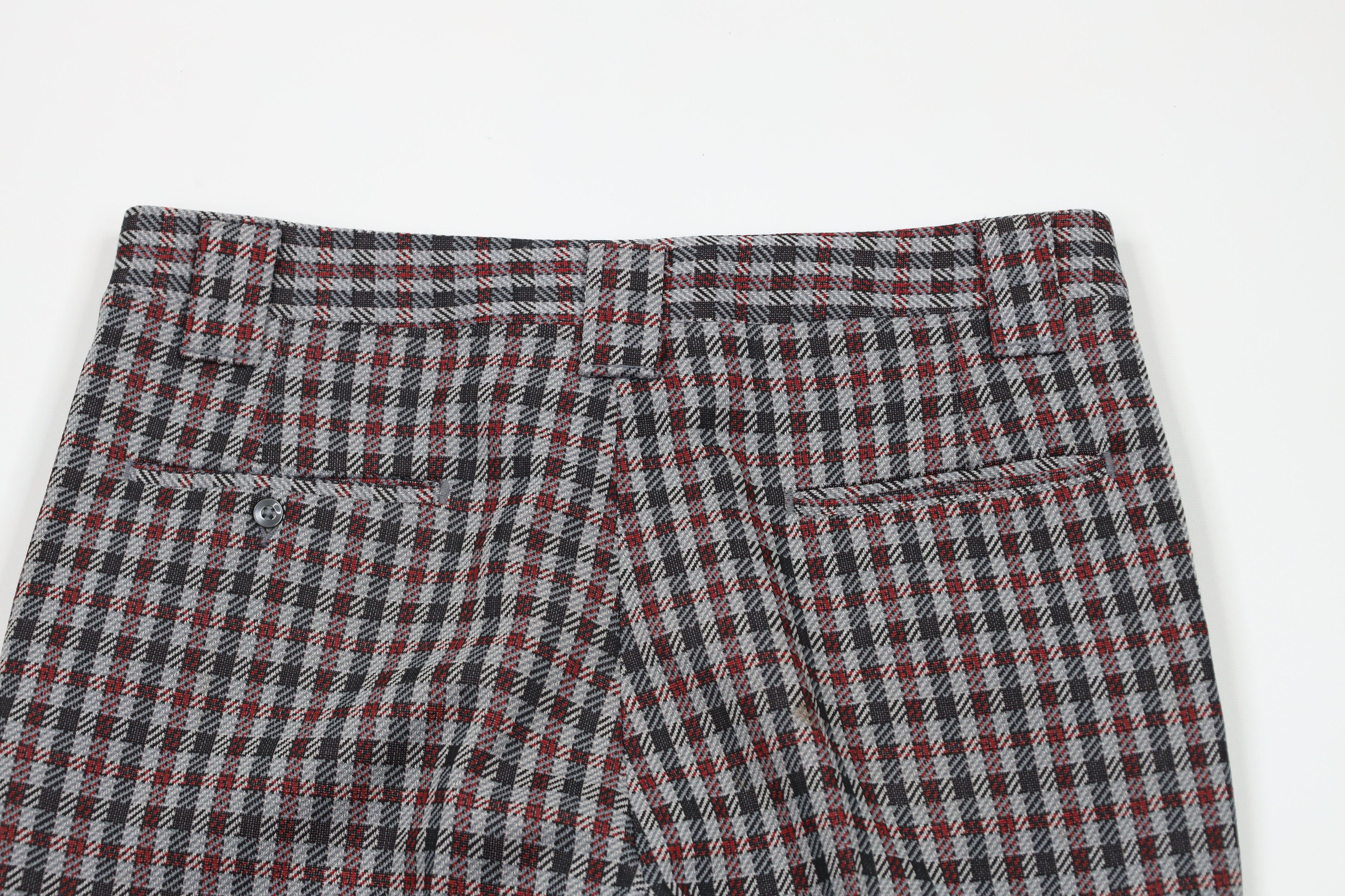 Vintage Vintage 70s Streetwear Cuffed Bell Bottoms Pants Plaid USA Size US 32 / EU 48 - 8 Thumbnail