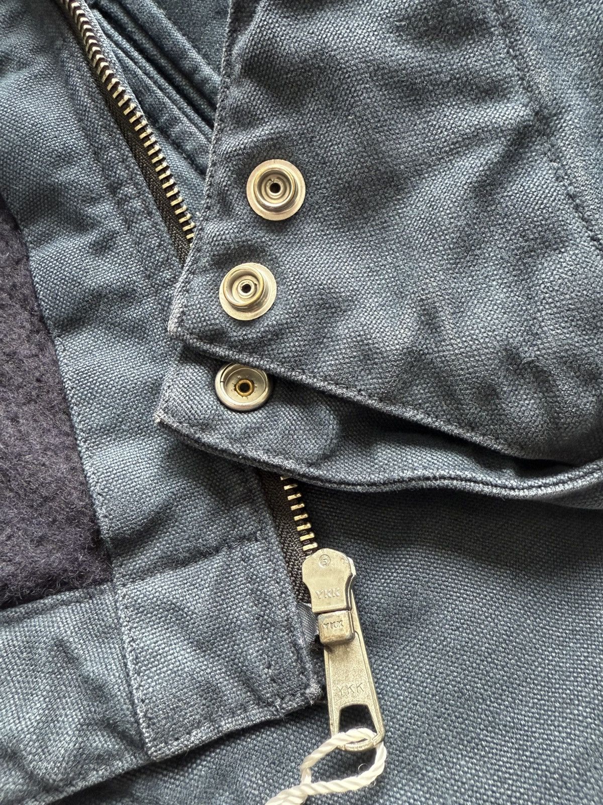 Vuja De VUJA DÉ KIRK HEAVY WORK JACKET IN CANVAS & NAPPA LEATHER Size US S / EU 44-46 / 1 - 6 Thumbnail
