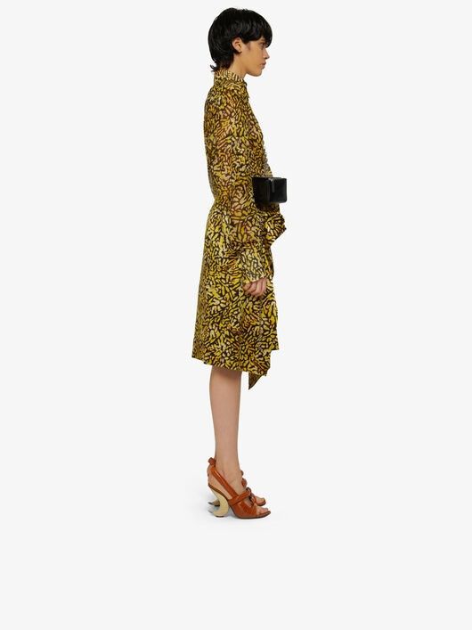 Givenchy o1y0925 Midi Skirt in Yellow/Black Size 30" / US 8 / IT 44 - 3 Thumbnail