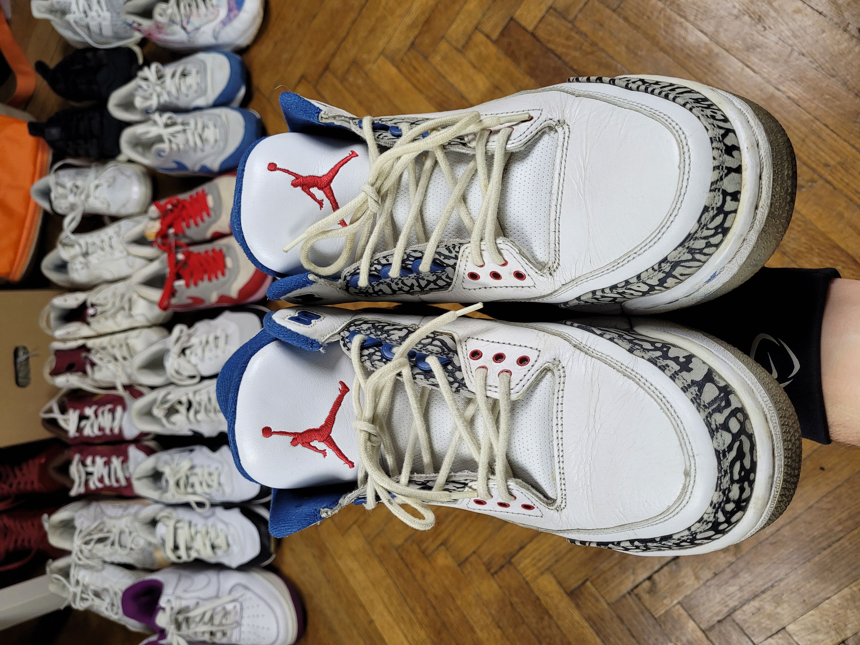 Jordan Brand × Nike 2009 Vintage NIke Air Jordan III 3 True Blue Size US 9.5 / EU 42-43 - 9 Thumbnail